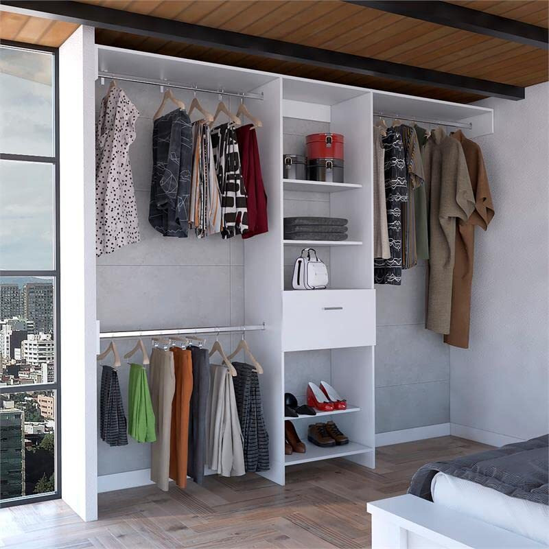 Manchester 250 Closet System -Bedroom -White