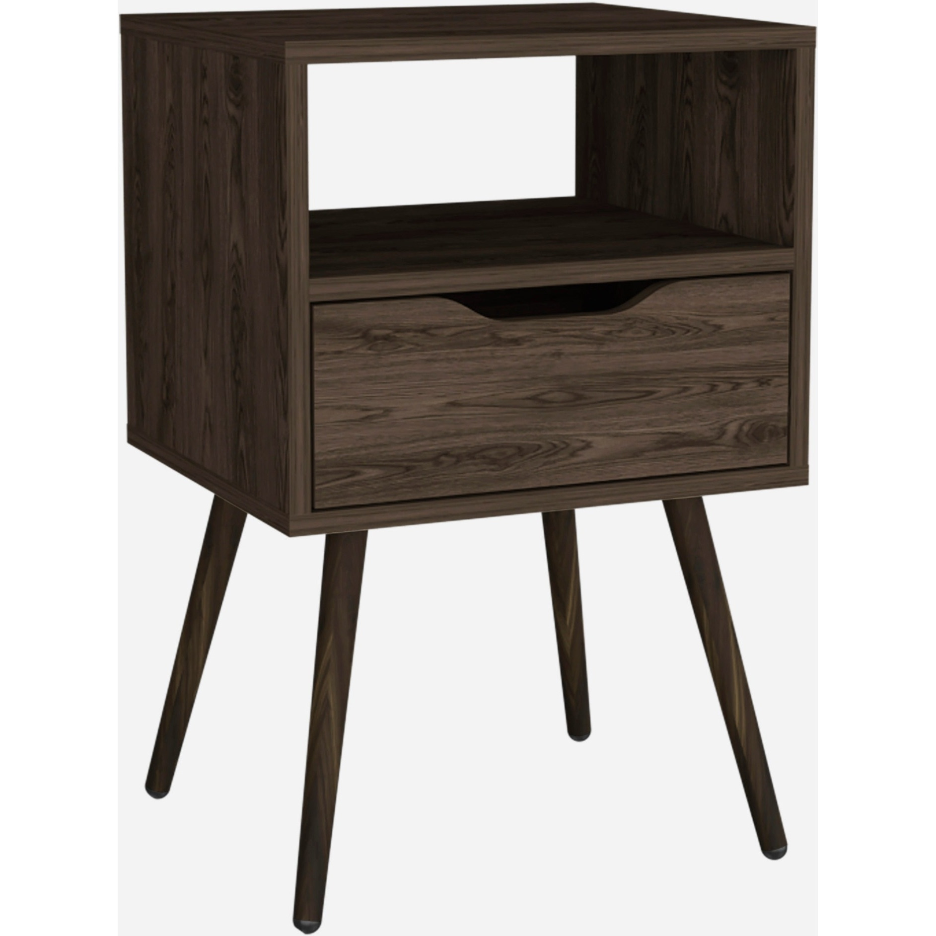 Otom Nightstand  -Bedroom -Dark Walnut