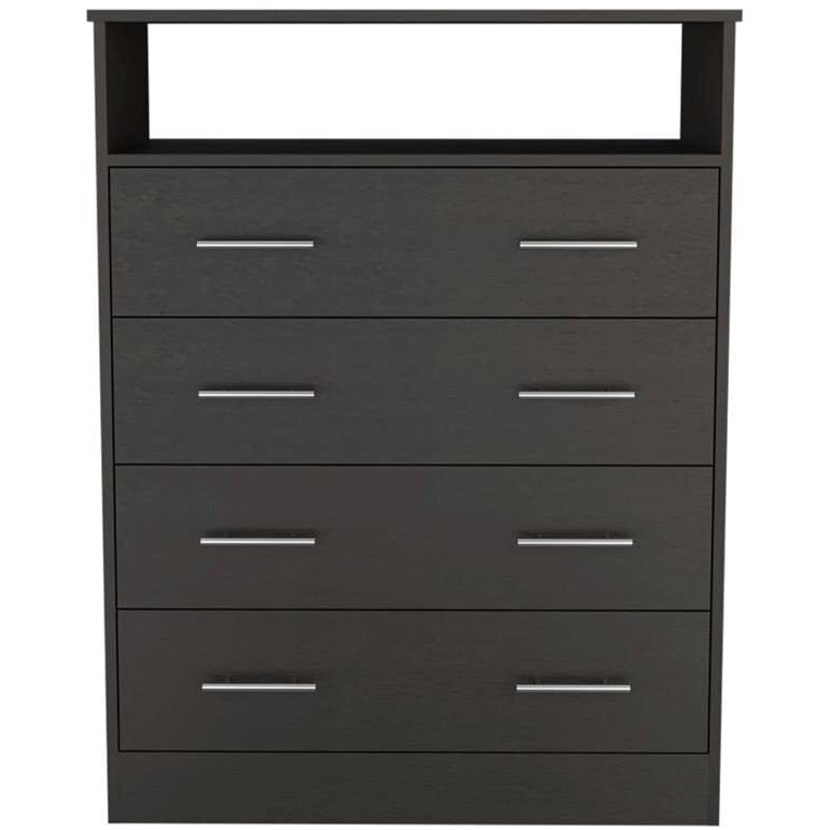 Peru L Four Drawer Dresser  -Bedroom -Black