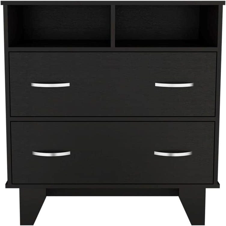 Portanova Two Drawer Dresser  -Bedroom -Black