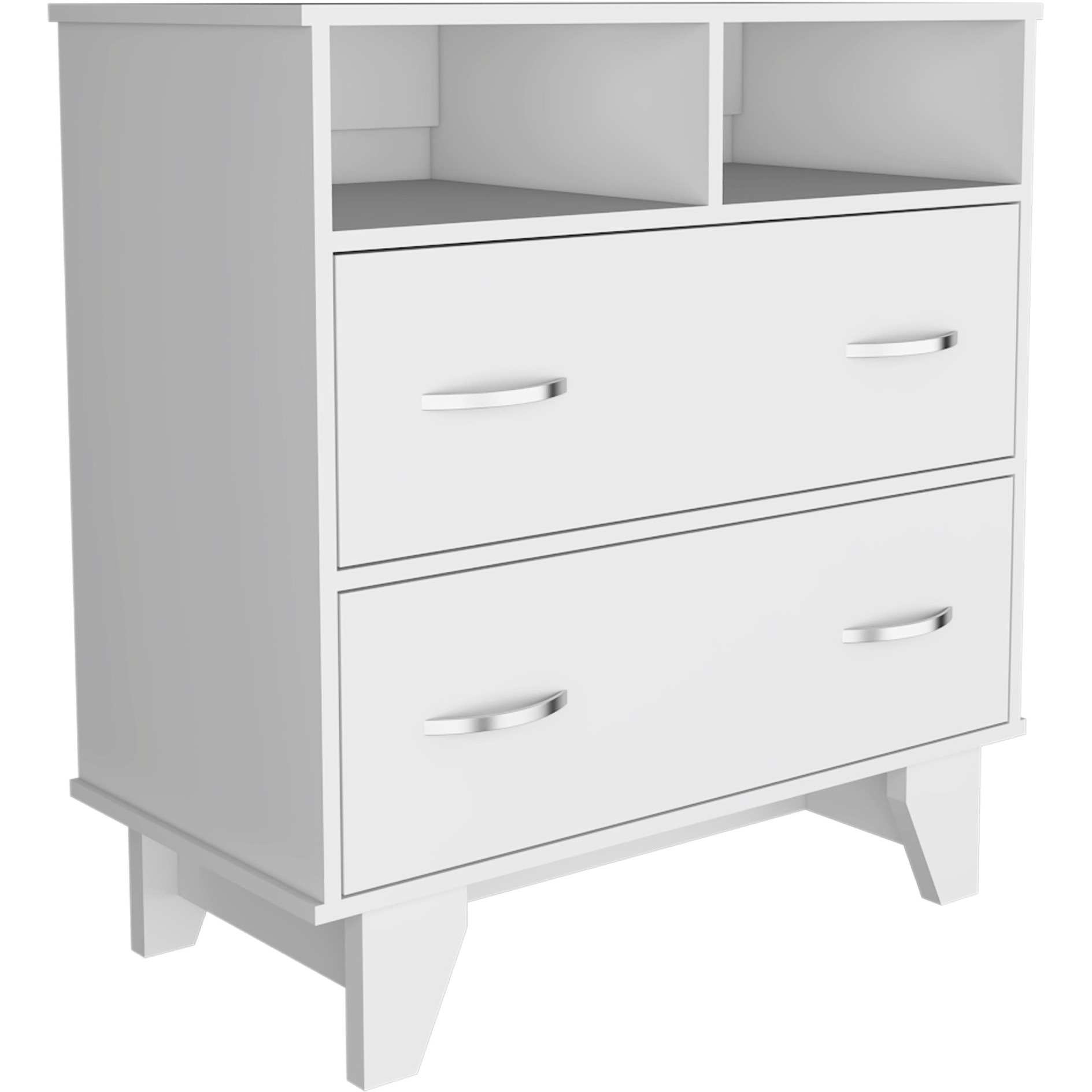 Portanova Two Drawer Dresser  -Bedroom -White