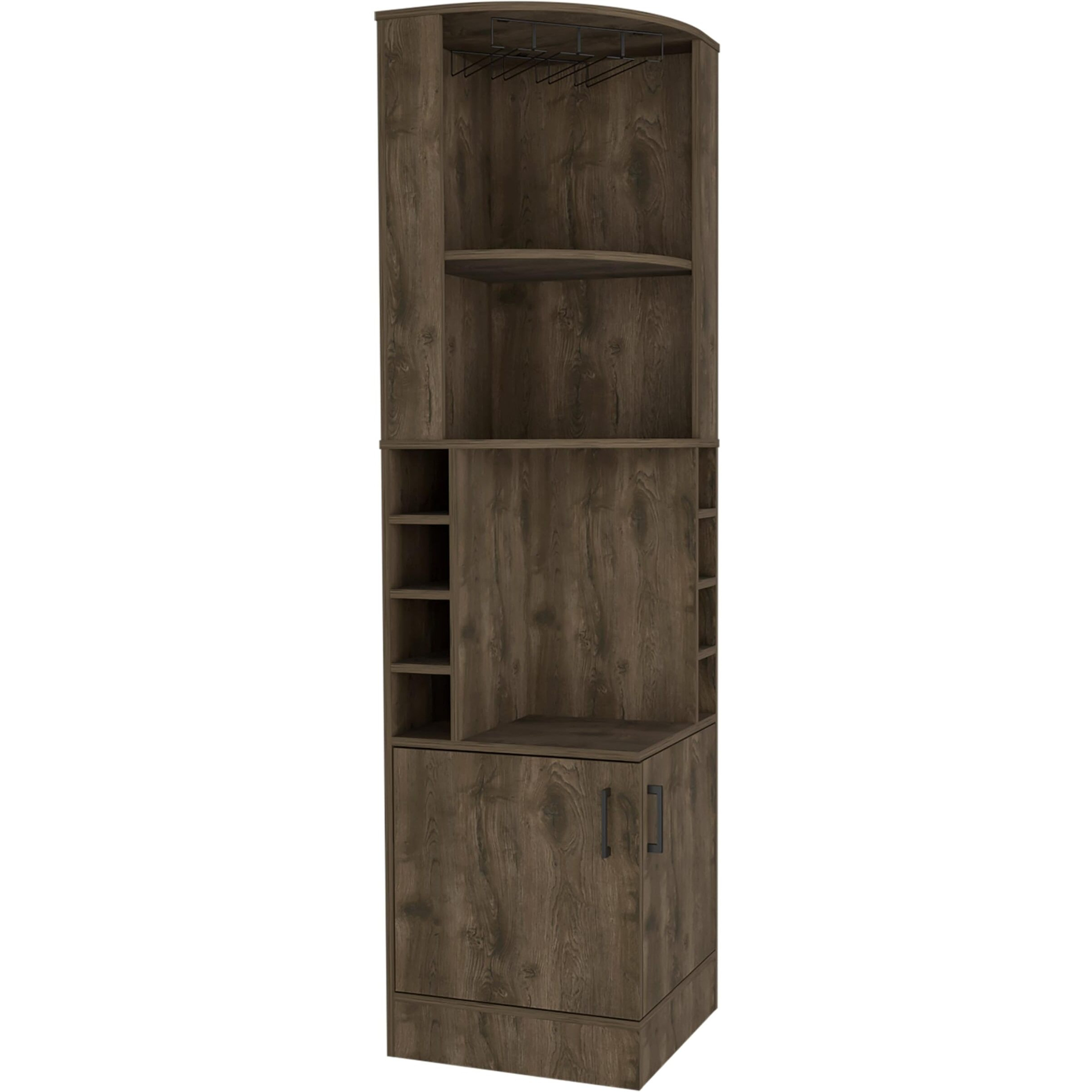 Syrah Corner Bar Cabinet -Living Room -Dark Brown