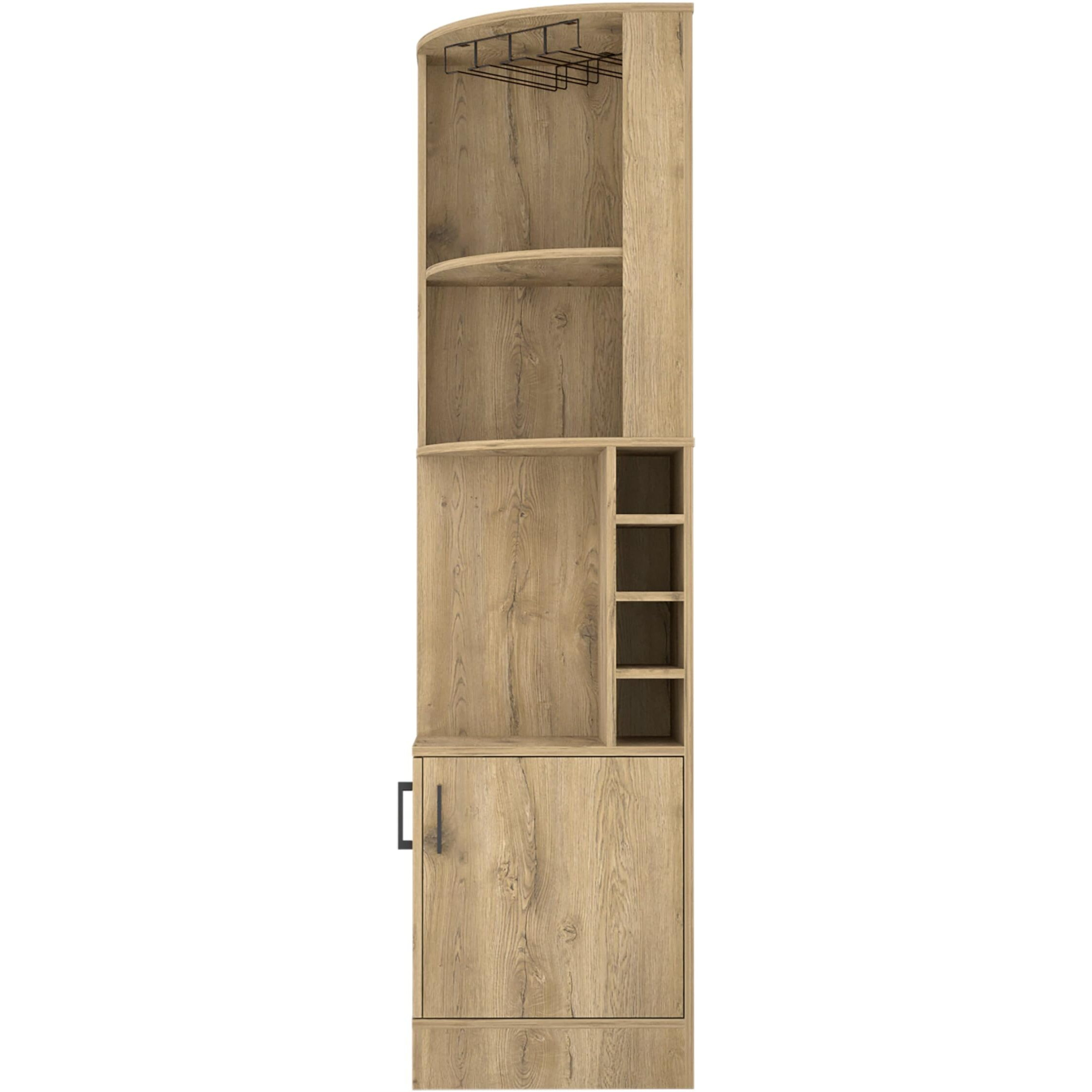 Syrah Corner Bar Cabinet -Living Room -Macadamia