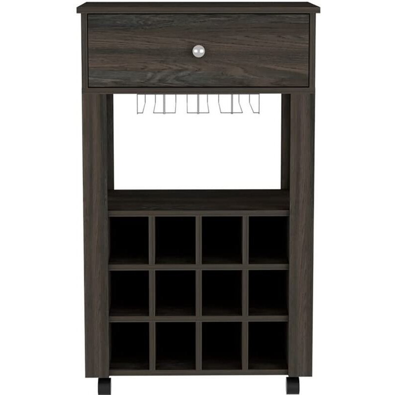 Memphis Bar Cart   -Living Room -Espresso