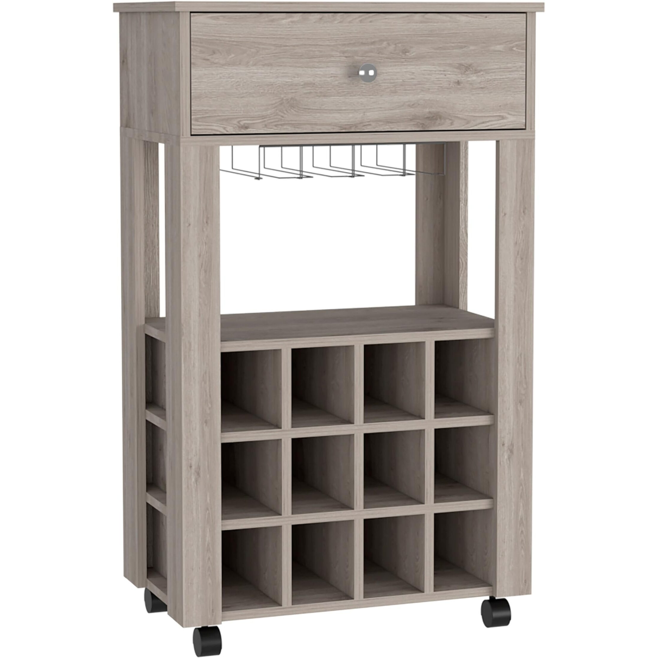 Memphis Bar Cart  -Living Room -Light Gray