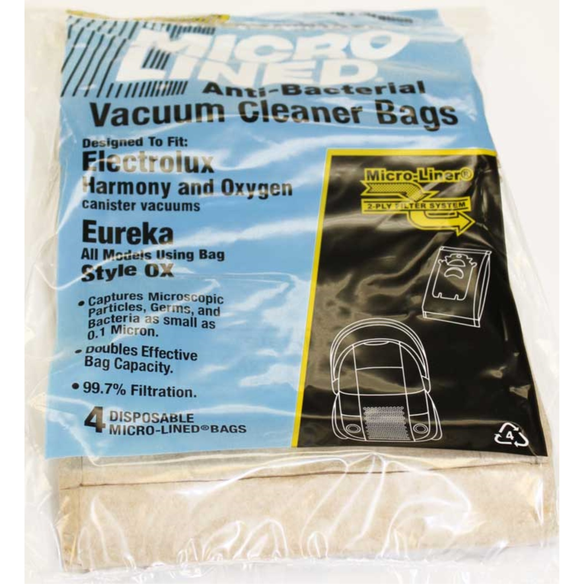 Paper Bag, DVC Electrolux OX Microlined 4Pk