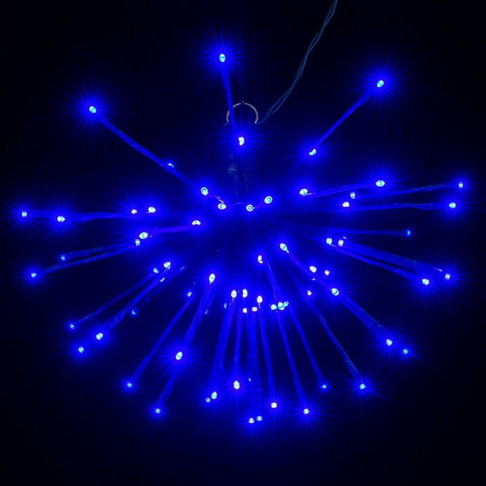 Vickerman 80Lt x 16" Green Starburst Blue 5mm LED Lights.