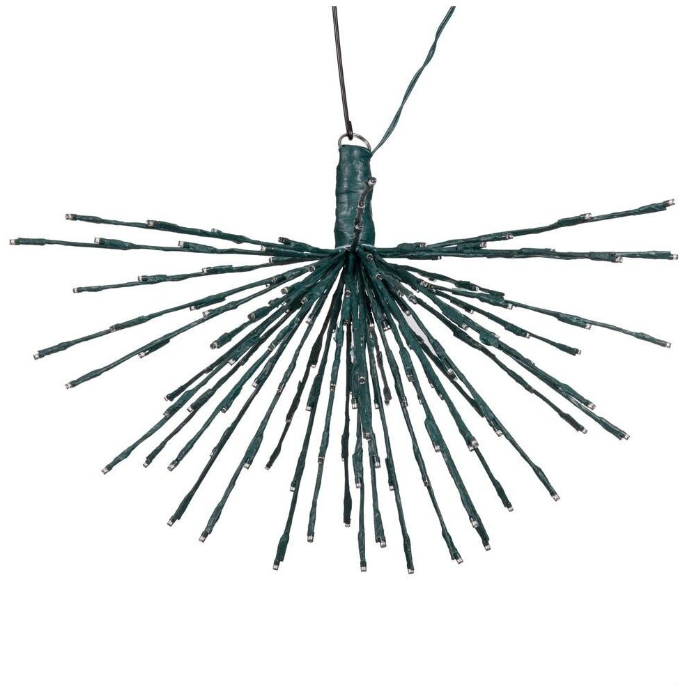 Vickerman 160Lt x 24" Green Starburst Pure White 5mm LED Lights.