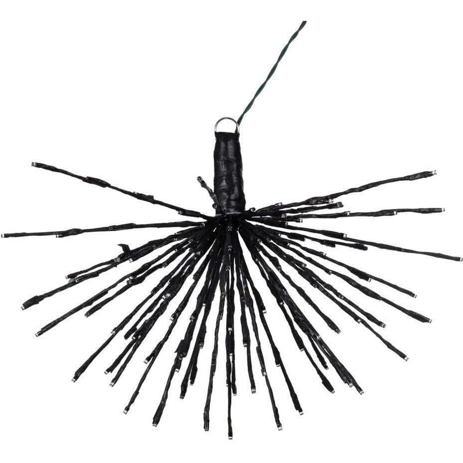 Vickerman 160Lt x 24" Black Starburst Warm White 5mm Twinkle LED Lights.