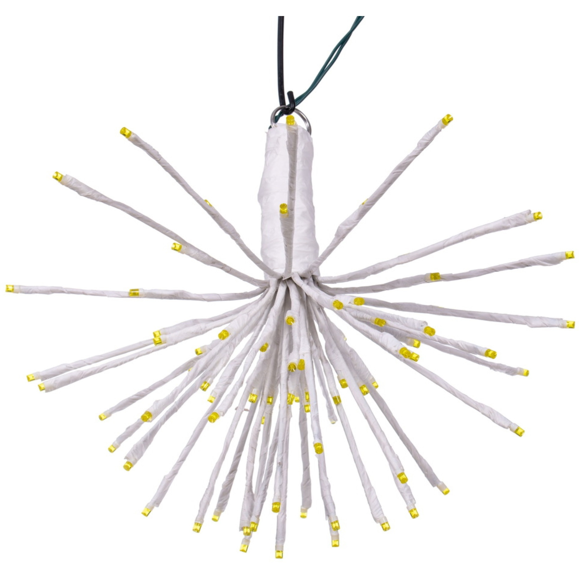 Vickerman 80Lt x 16" White Starburst Yellow 5mm LED Lights.
