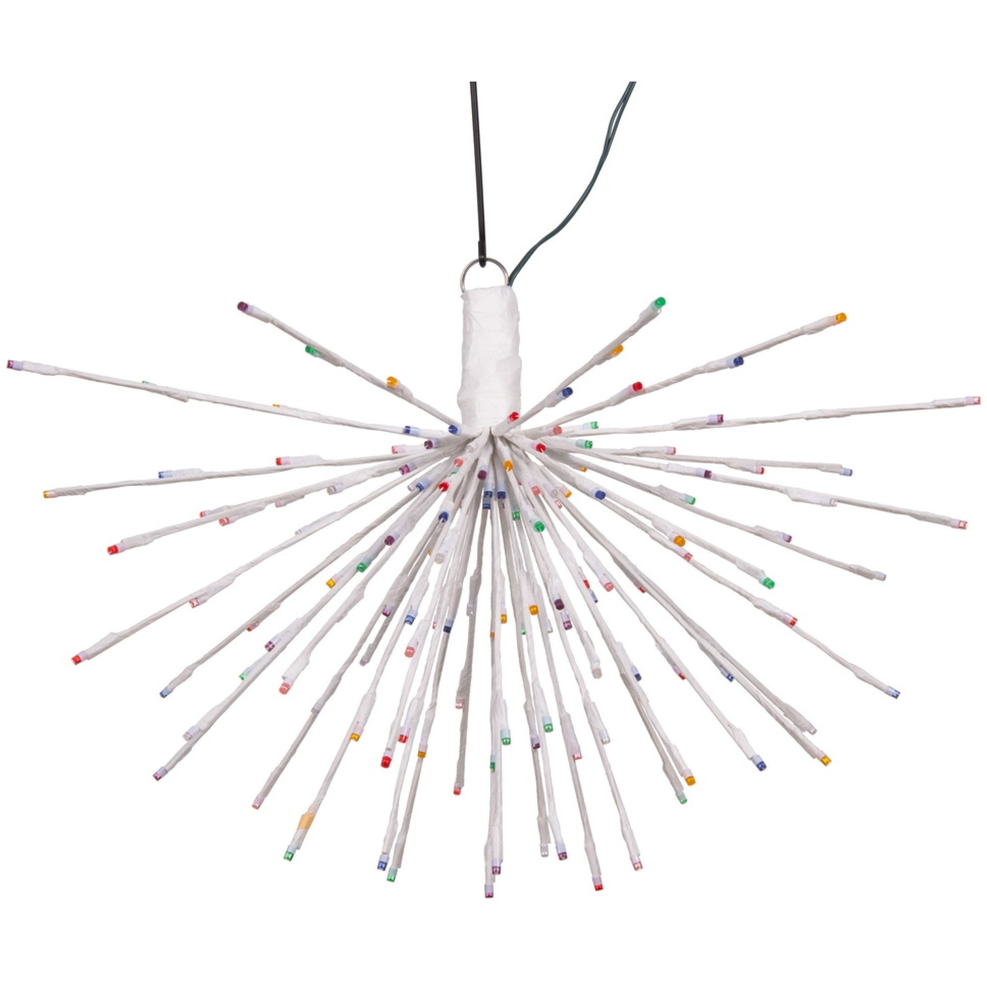 Vickerman 160Lt x 24" White Starburst Multi-Colored 5mm LED Lights.