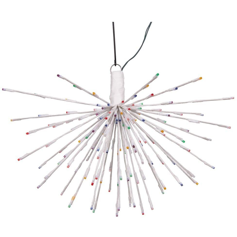 Vickerman 160Lt x 24" White Starburst Multi-Colored 5mm LED Lights.