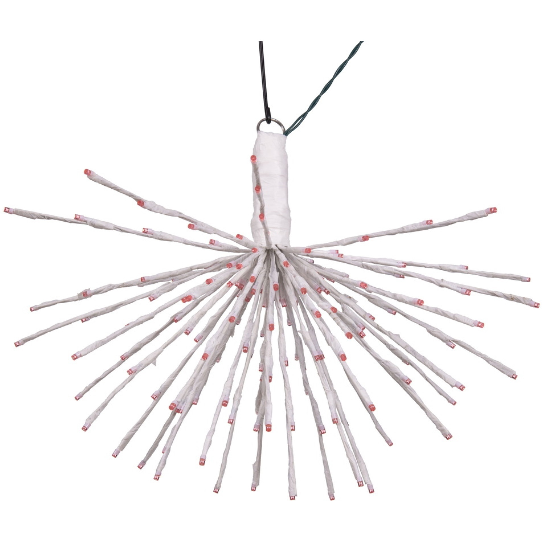 Vickerman 160Lt x 24" White Starburst Pink 5mm LED Lights.