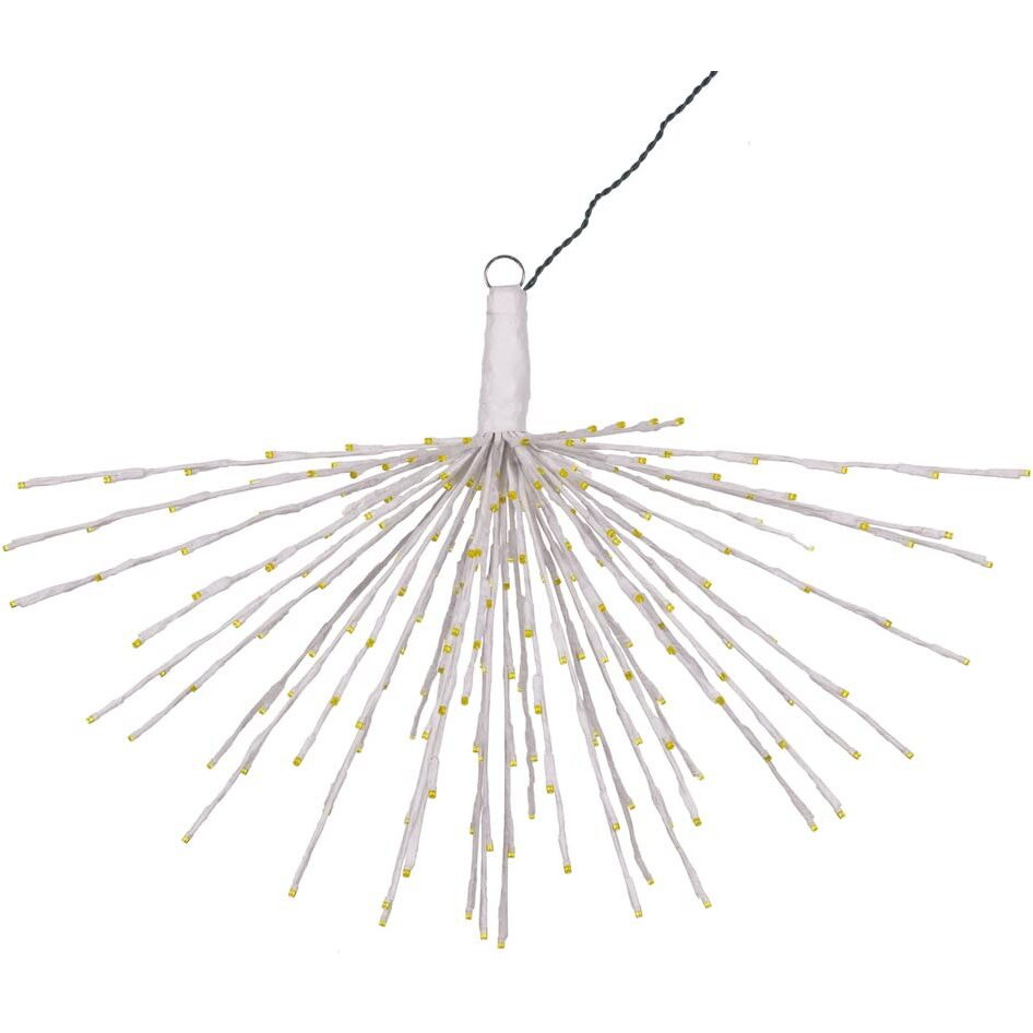 Vickerman 240Lt x 32" White Starburst Yellow 5mm LED Lights.