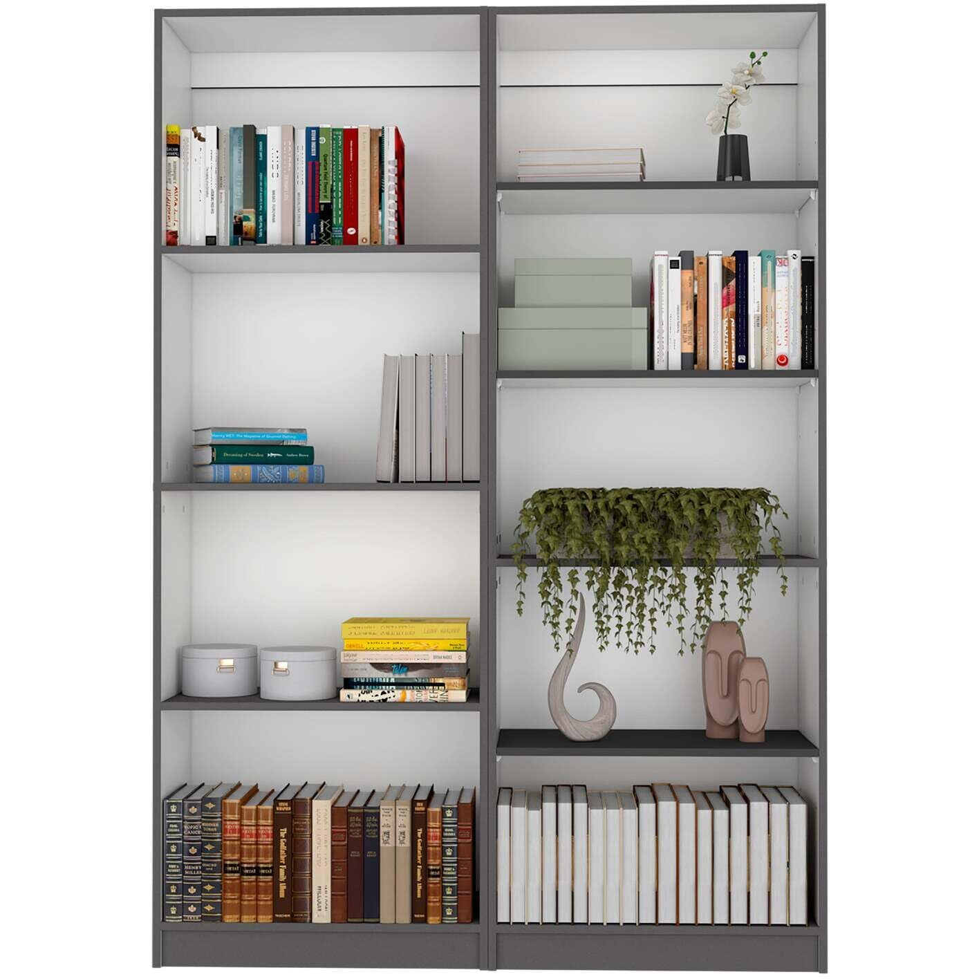 Home 2 Piece Living Room Set, Matt Gray / White