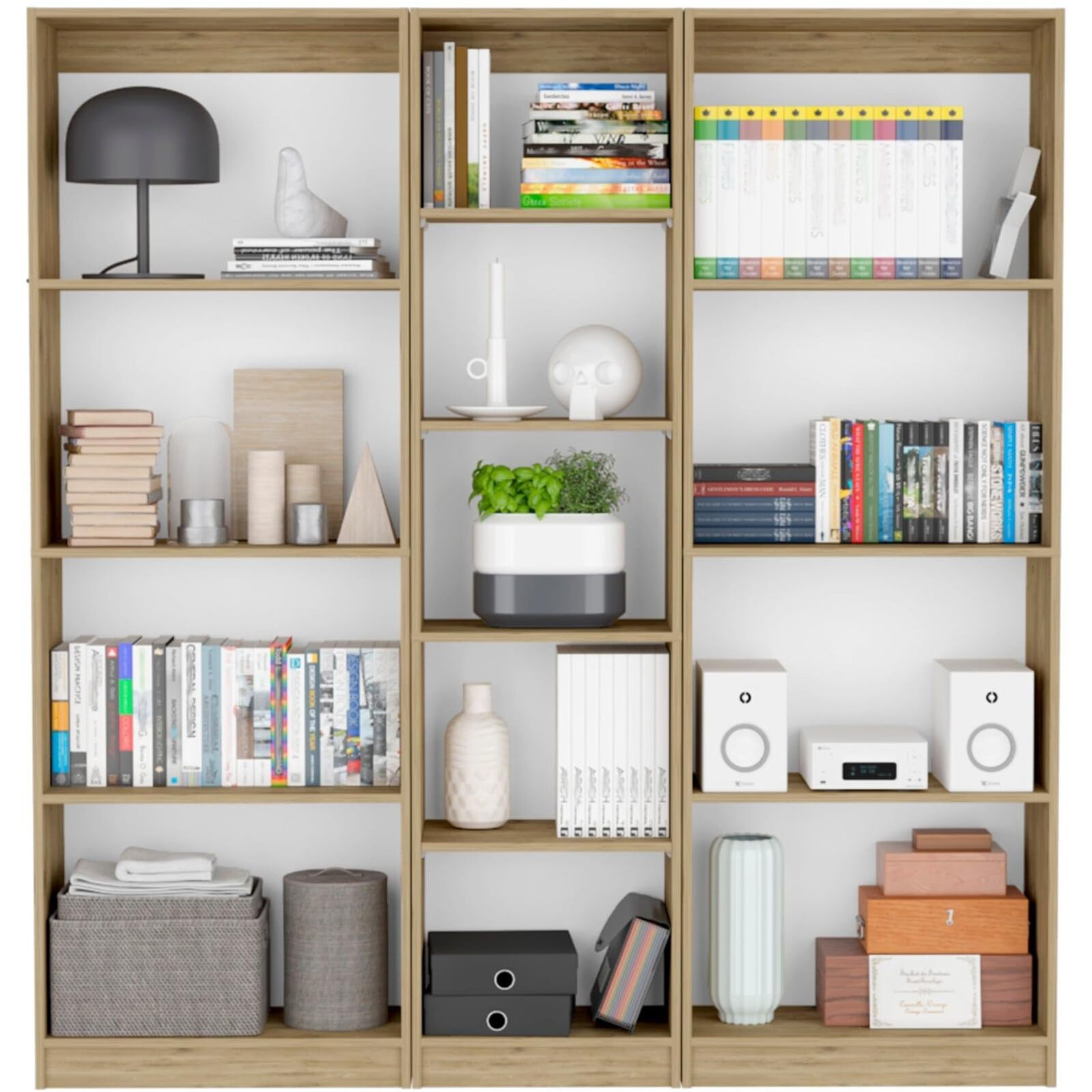 Durant 3 Piece Living Room Set, Matt Gray / White