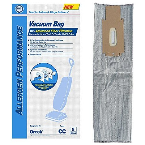Paper Bag, Oreck CC Charcoal Synthetic 8 Pk