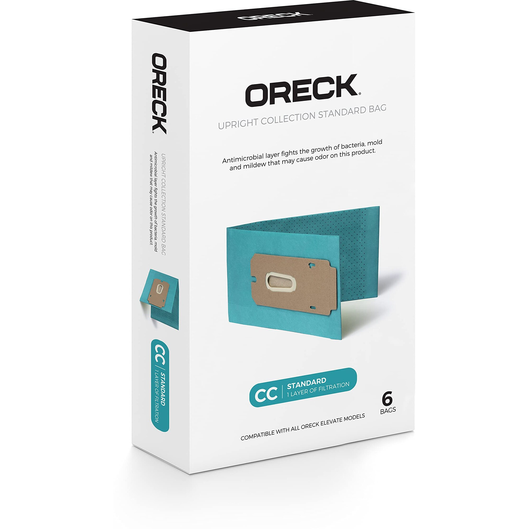 Paper Bag, Oreck Blue CC Hypoallergenic Upght 6PK