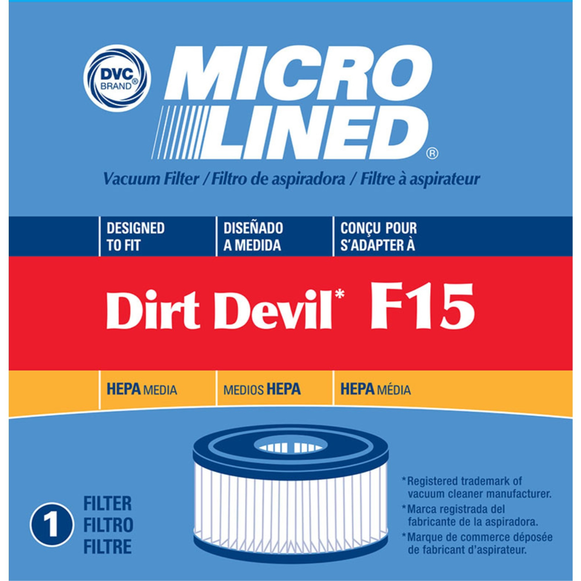 Filter, DVC Royal/Dirt Devil F15 HEPA 1Pk