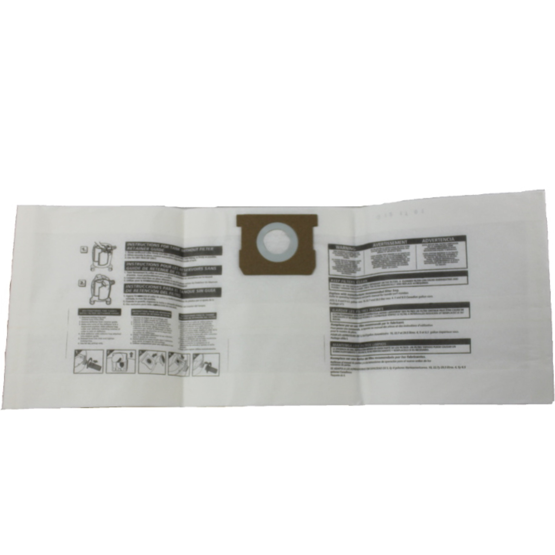 Paper Bag, Catch 5/6/8 Gallon Type E DVC 3 Pk