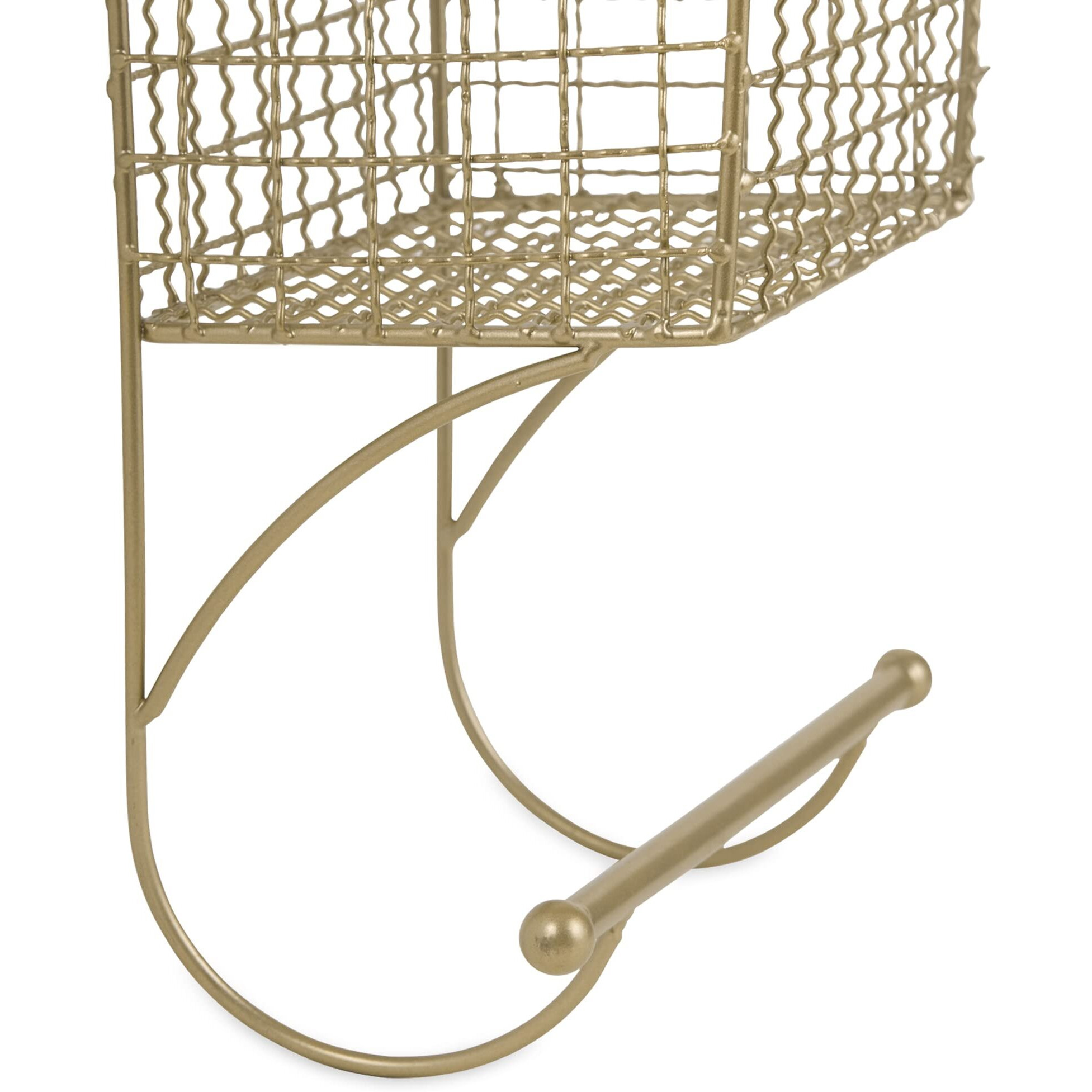 SMALL GOLD FARMHOUSE TOWEL RACK