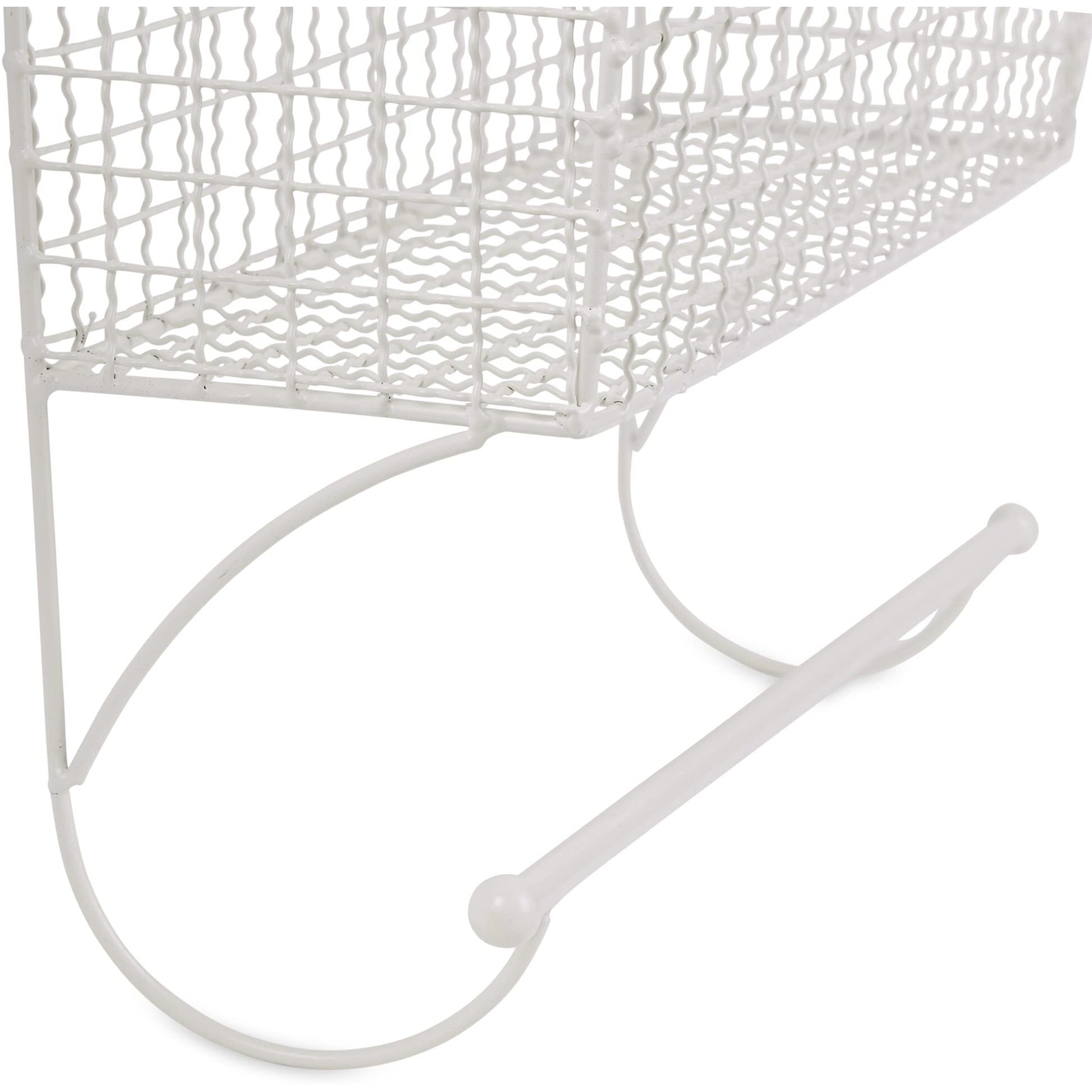 LARGE ANTIQUE WHITE FARMHOUSE TOWEL RACK