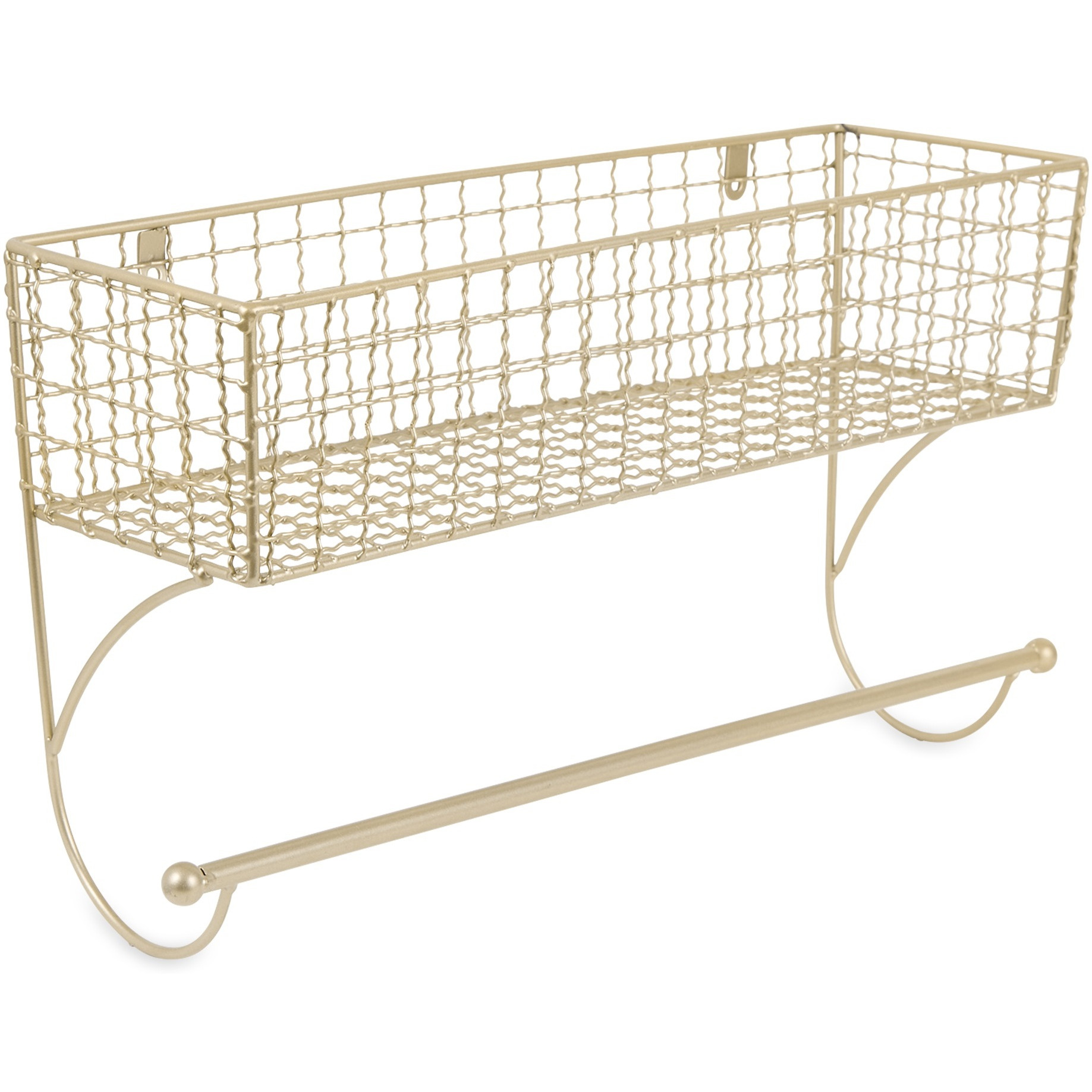 LARGE GOLD FARMHOUSE TOWEL RACK