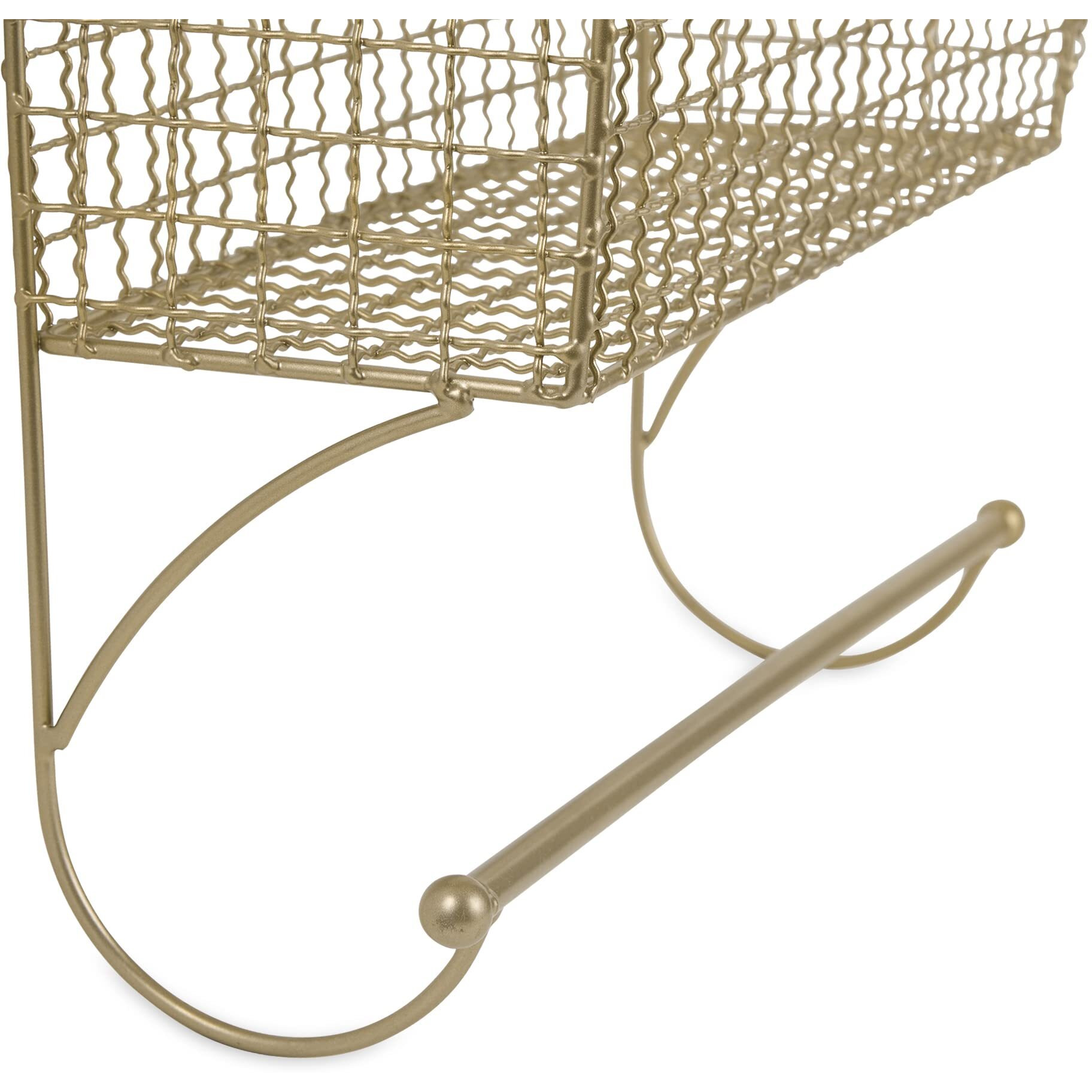 LARGE GOLD FARMHOUSE TOWEL RACK