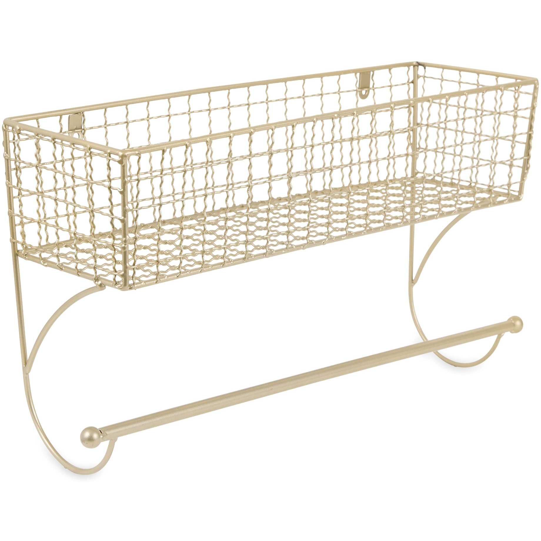 LARGE GOLD FARMHOUSE TOWEL RACK