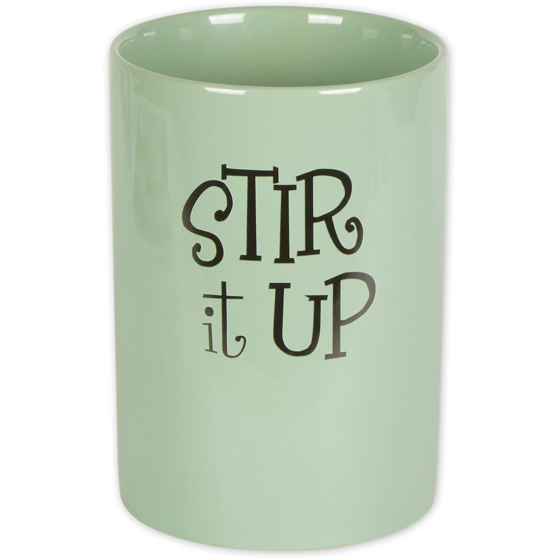 JADEITE STIR IT UP CERAMIC UTENSIL HOLDER