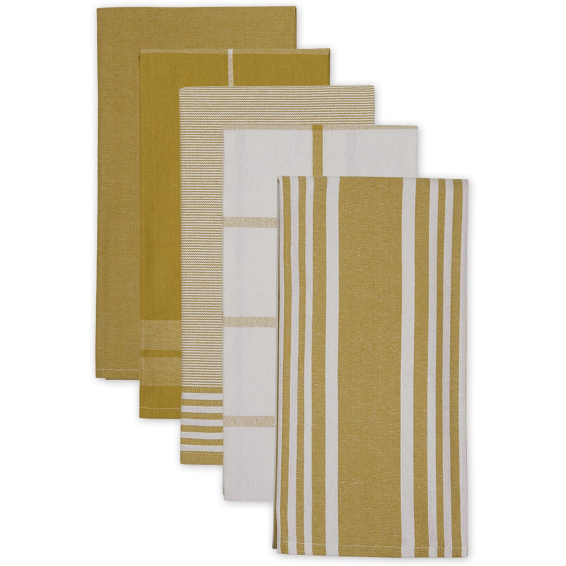 LEMONGRASS CLASSIC OVERSIZED WOVEN DISHTOWELS SET/5