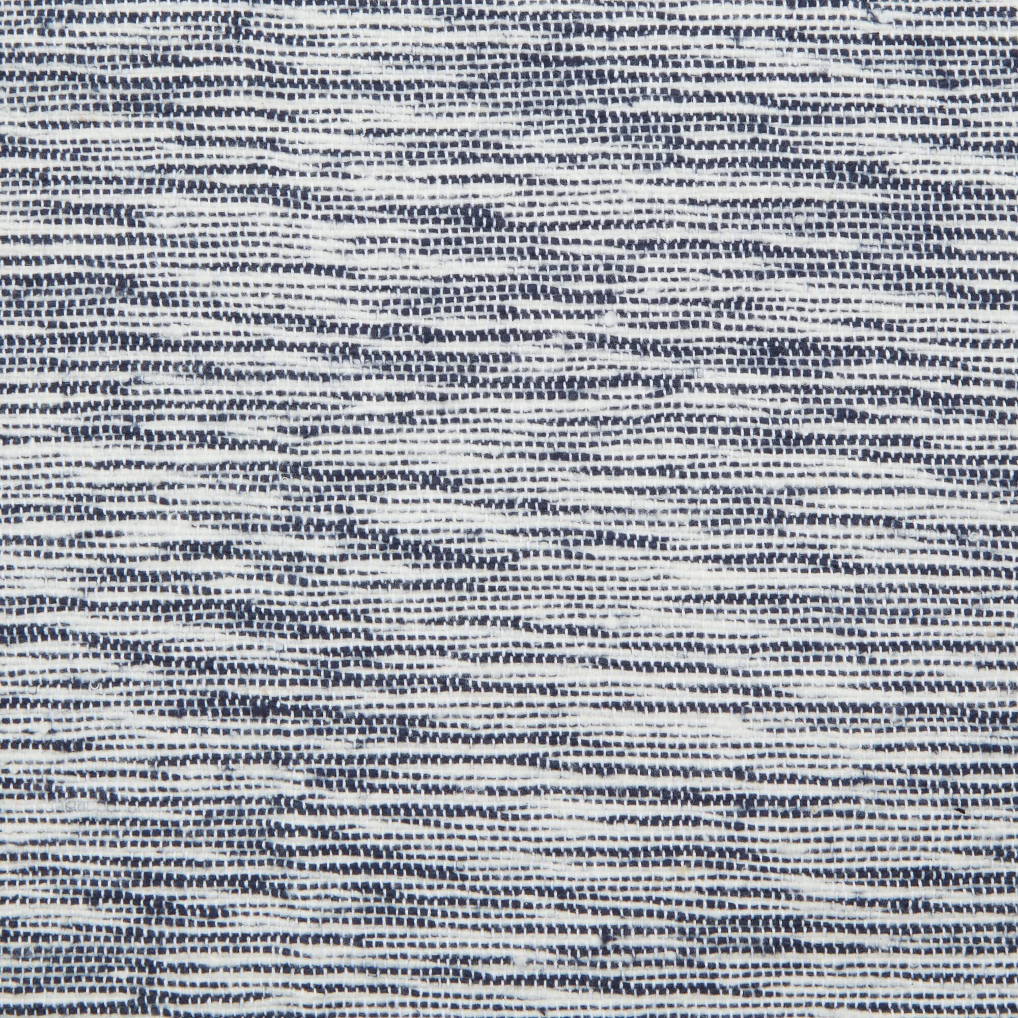 NAVY/OFF-WHITE TONAL RECYCLED COTTON SLUBBY RIB PLACEMAT SET/6