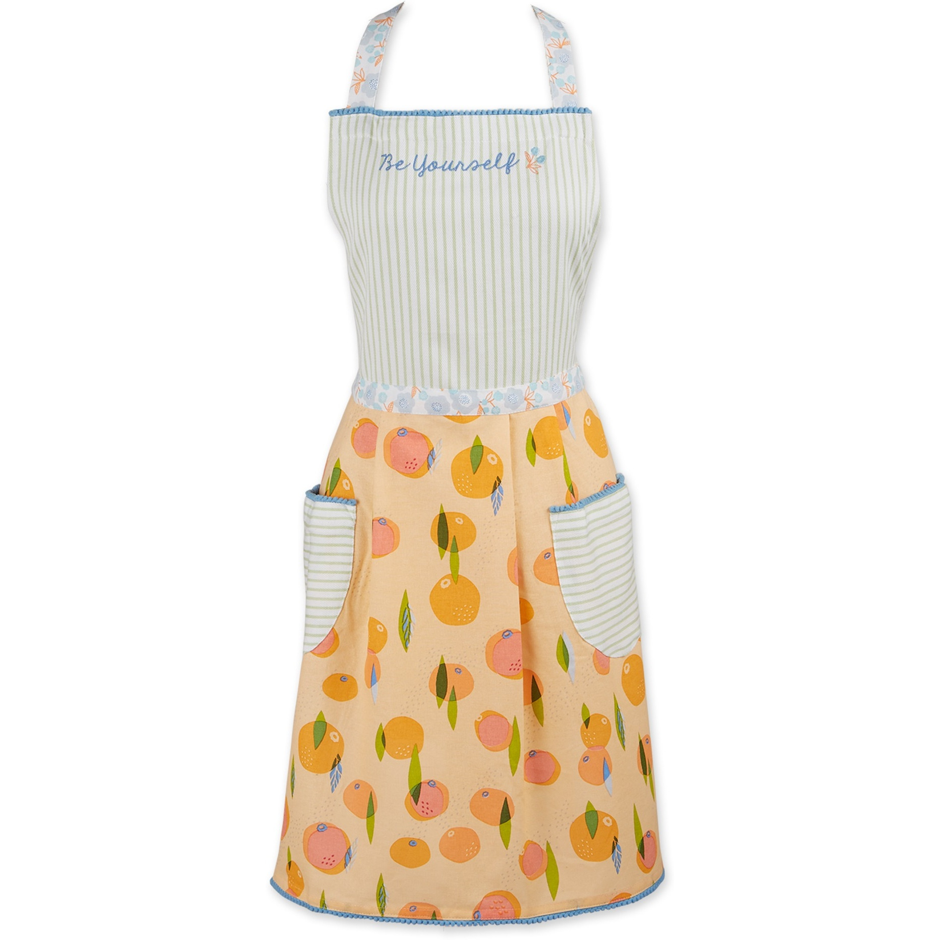 ORANGE ZEST PRINTED APRON