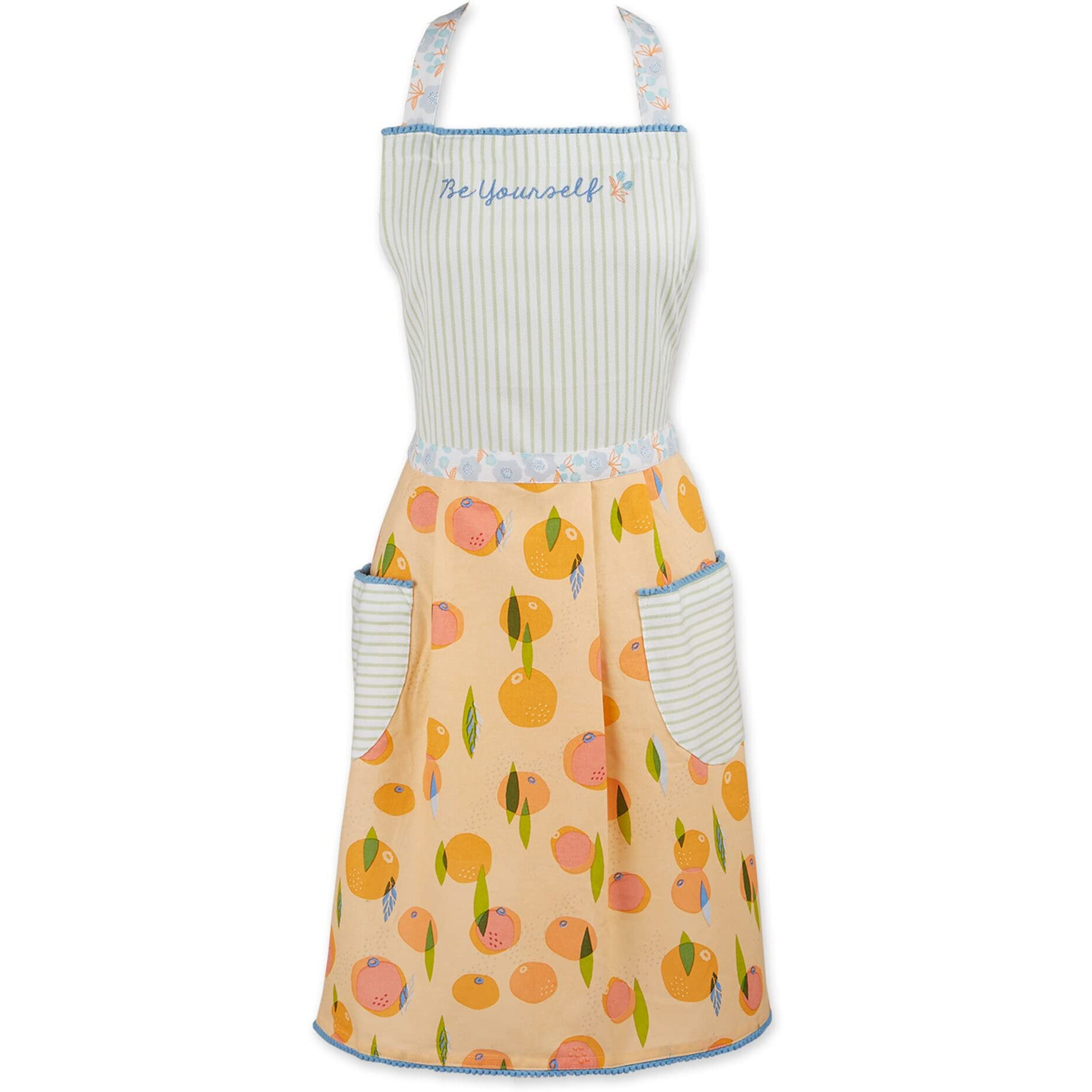 ORANGE ZEST PRINTED APRON