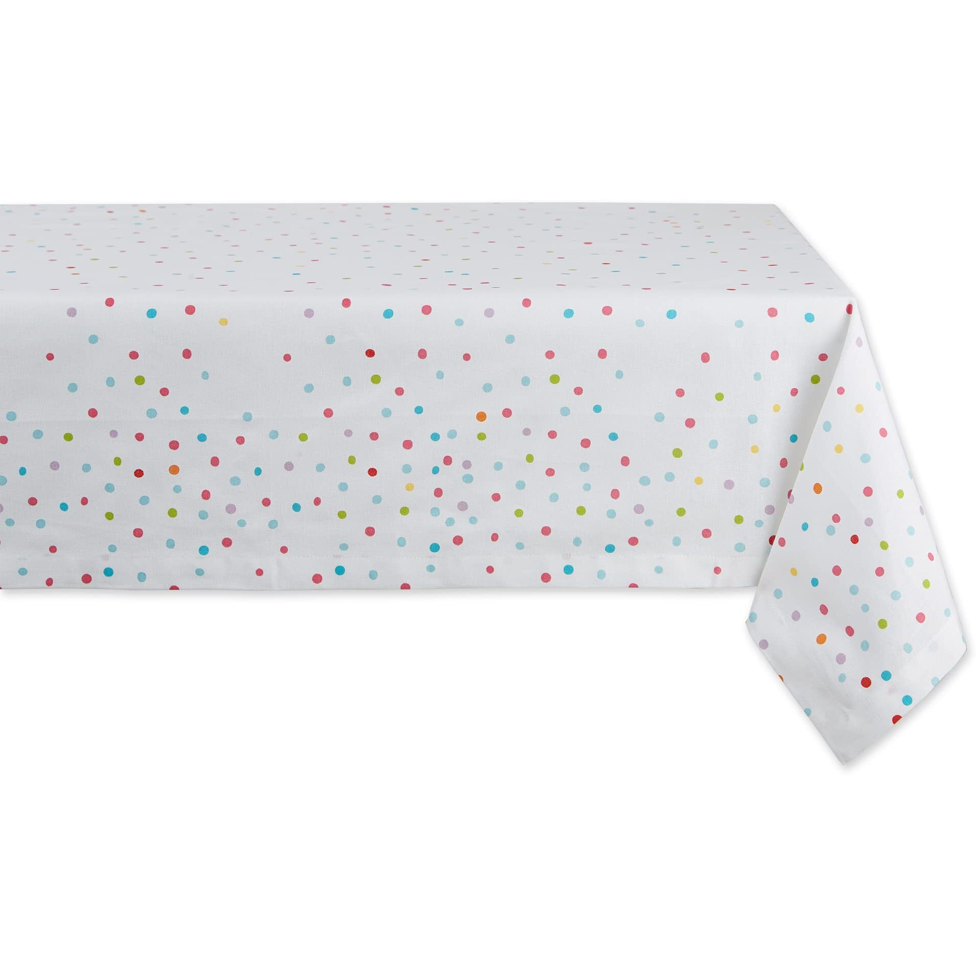 CONFETTI TOSS PRINT PRINTED TABLECLOTH  52 X 52