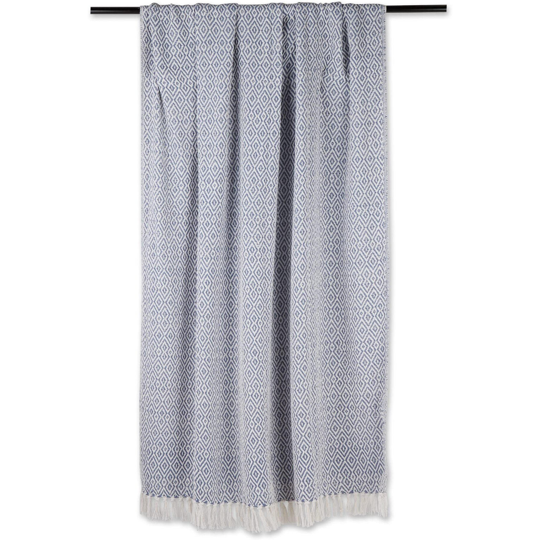 STONEWASH BLUE DOUBLE DIAMOND THROW