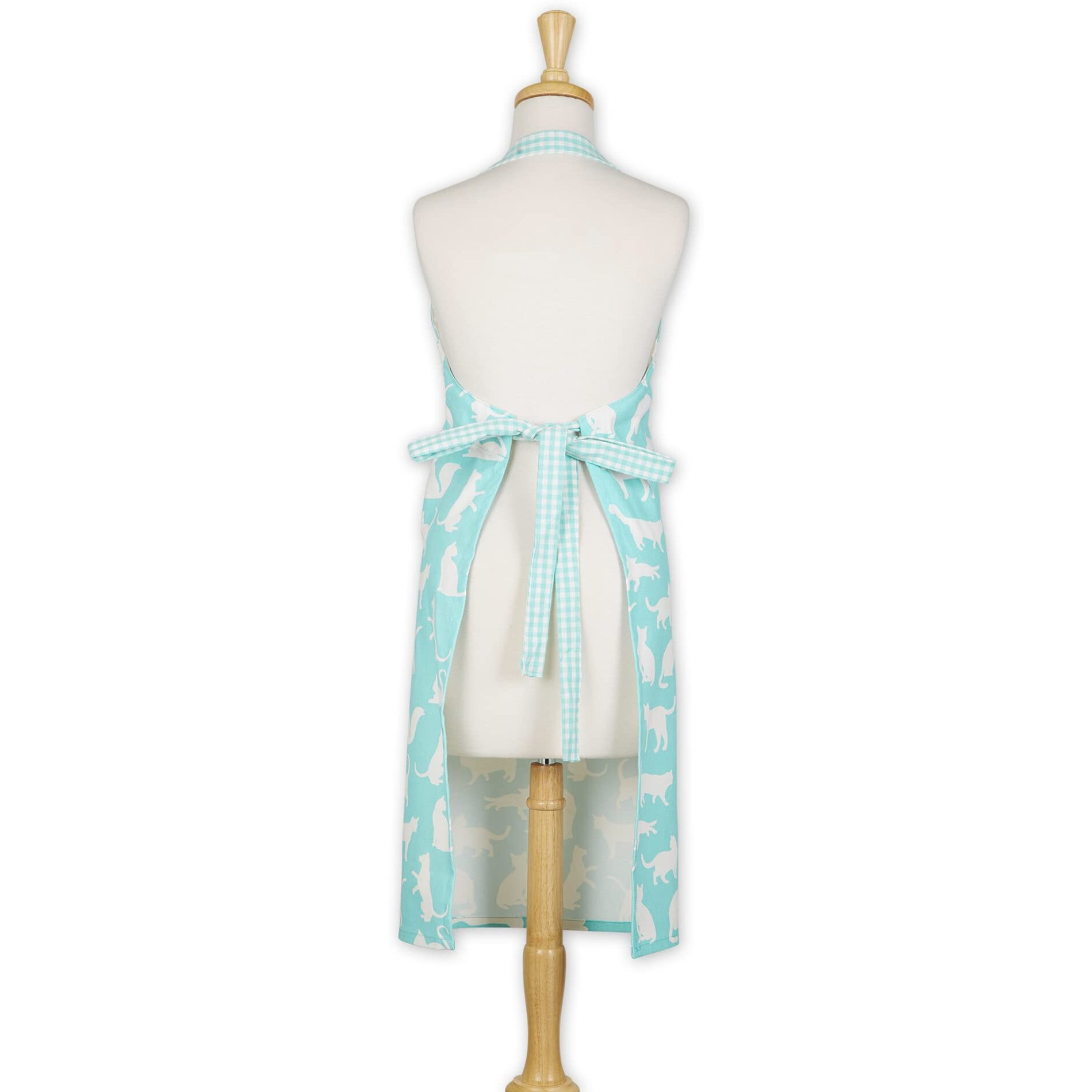AQUA CAT PRINT CHEF APRON