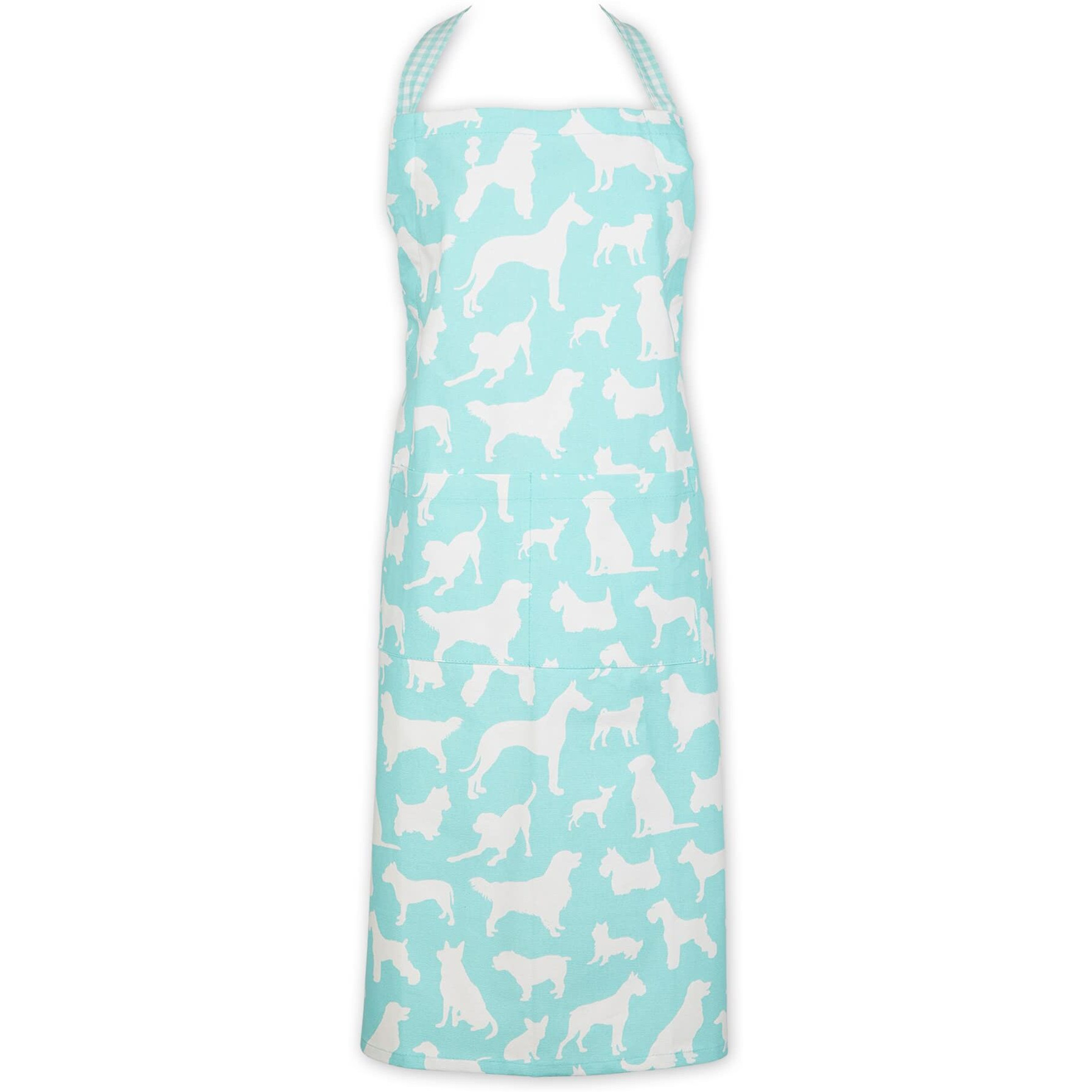 AQUA DOG PRINT CHEF APRON