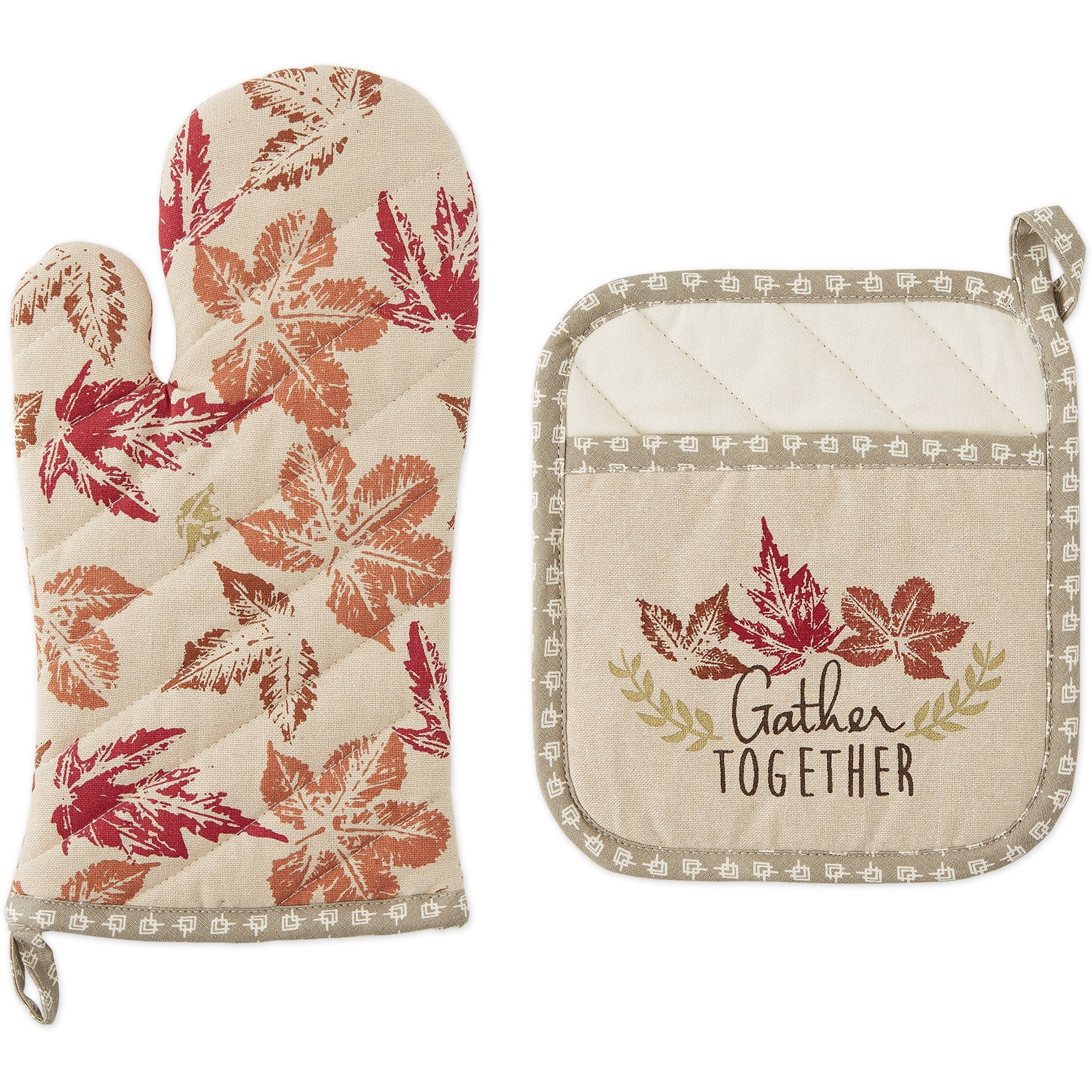 GATHER TOGETHER OVEN MITT & POTHOLDER SET