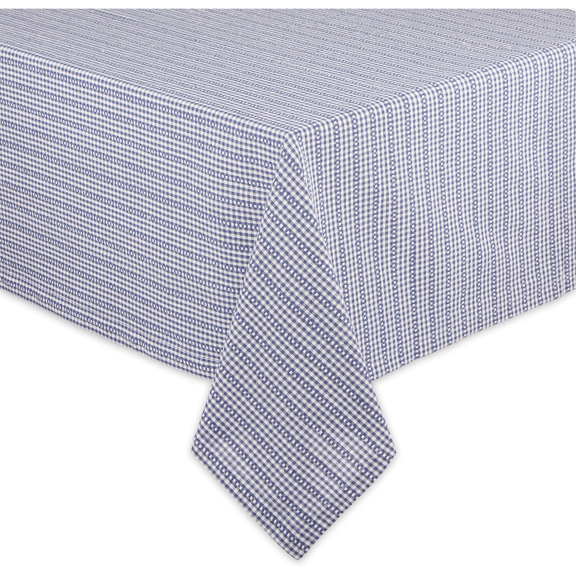 FRENCH BLUE FARMHOUSE GINGHAM TABLECOTH 60x84