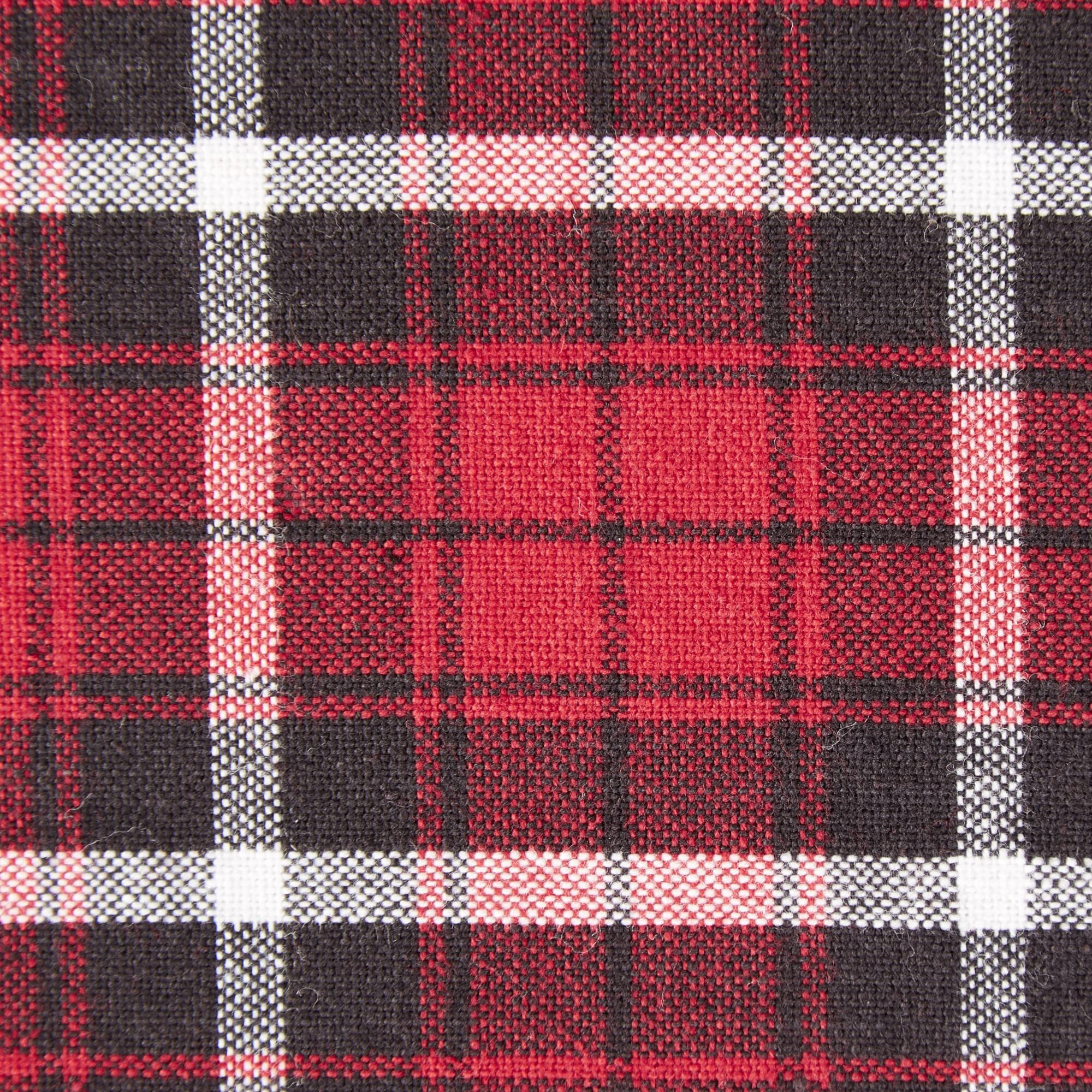 GLAD TIDINGS PLAID TABLECLOTH 70 ROUND