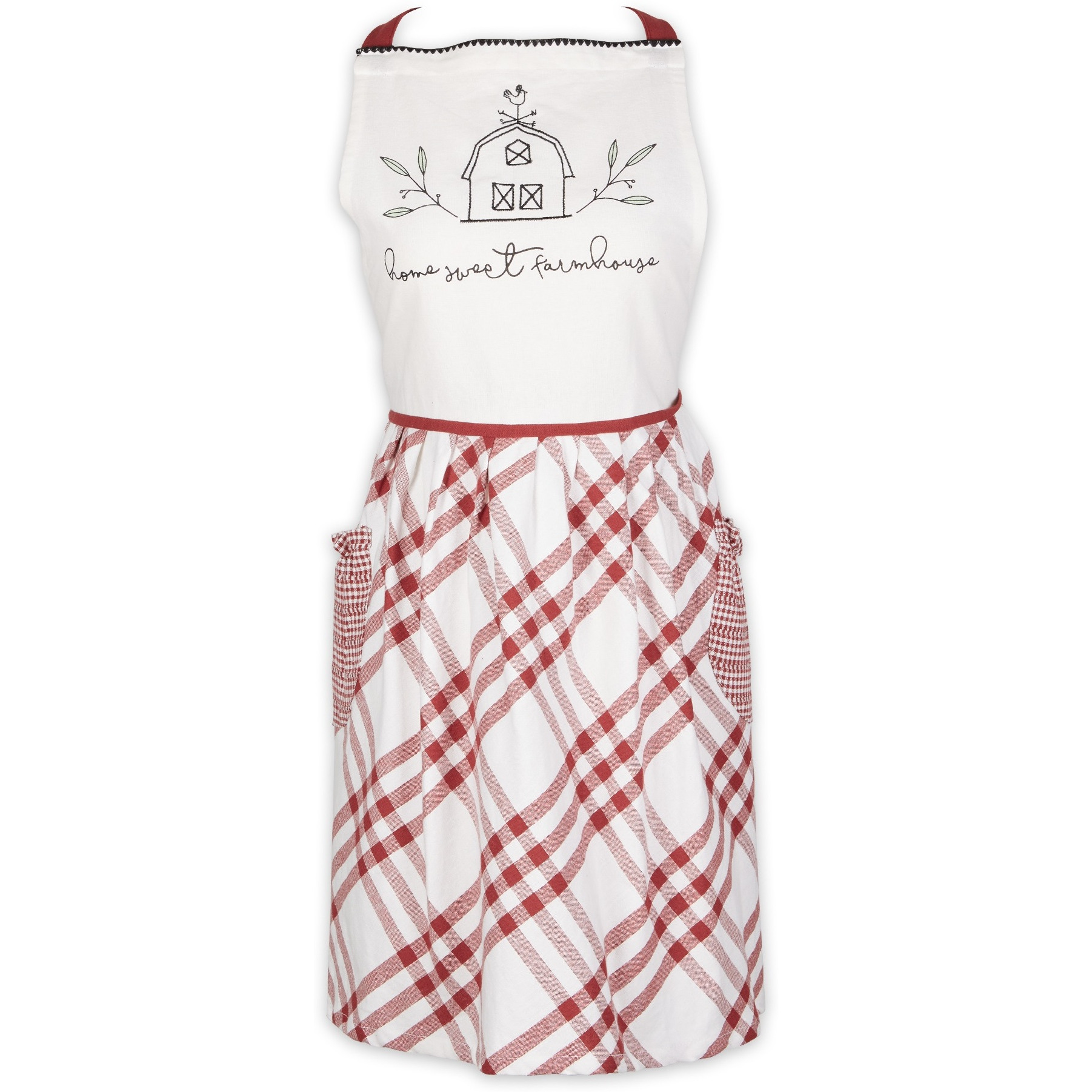 BARN RED HOME SWEET FARMHOUSE APRON