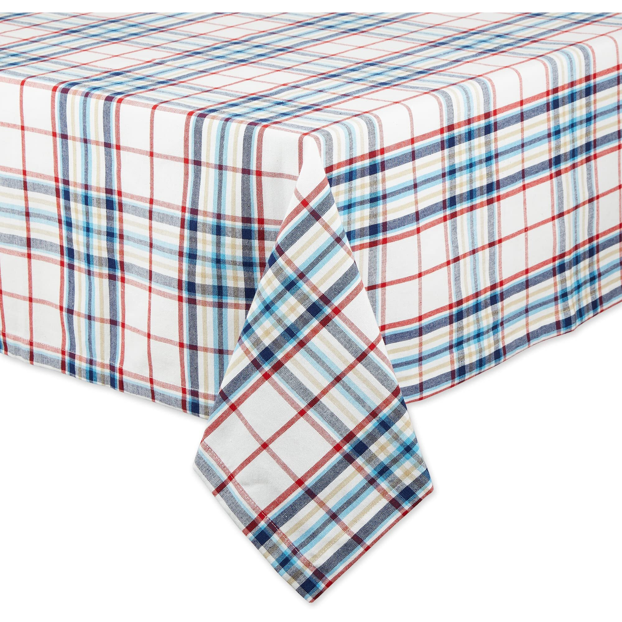 LIGHTHOUSE PLAID TABLECLOTH 60x120