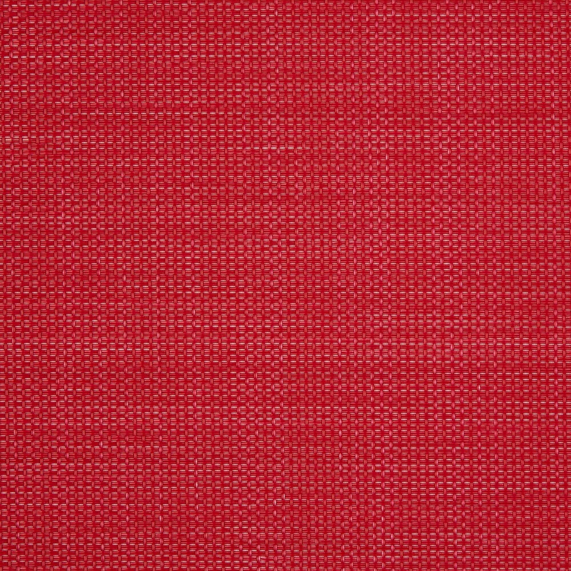 TANGO RED SOLID ROUND TABLE PLACEMAT SET/6