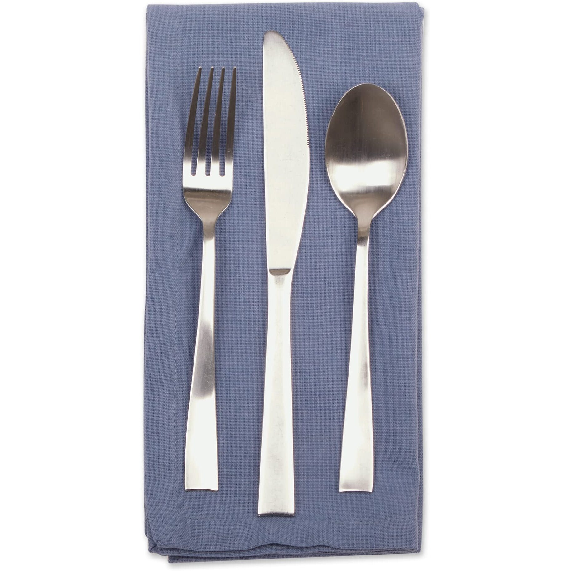 STONEWASH BLUE SOLID NAPKIN SET/6