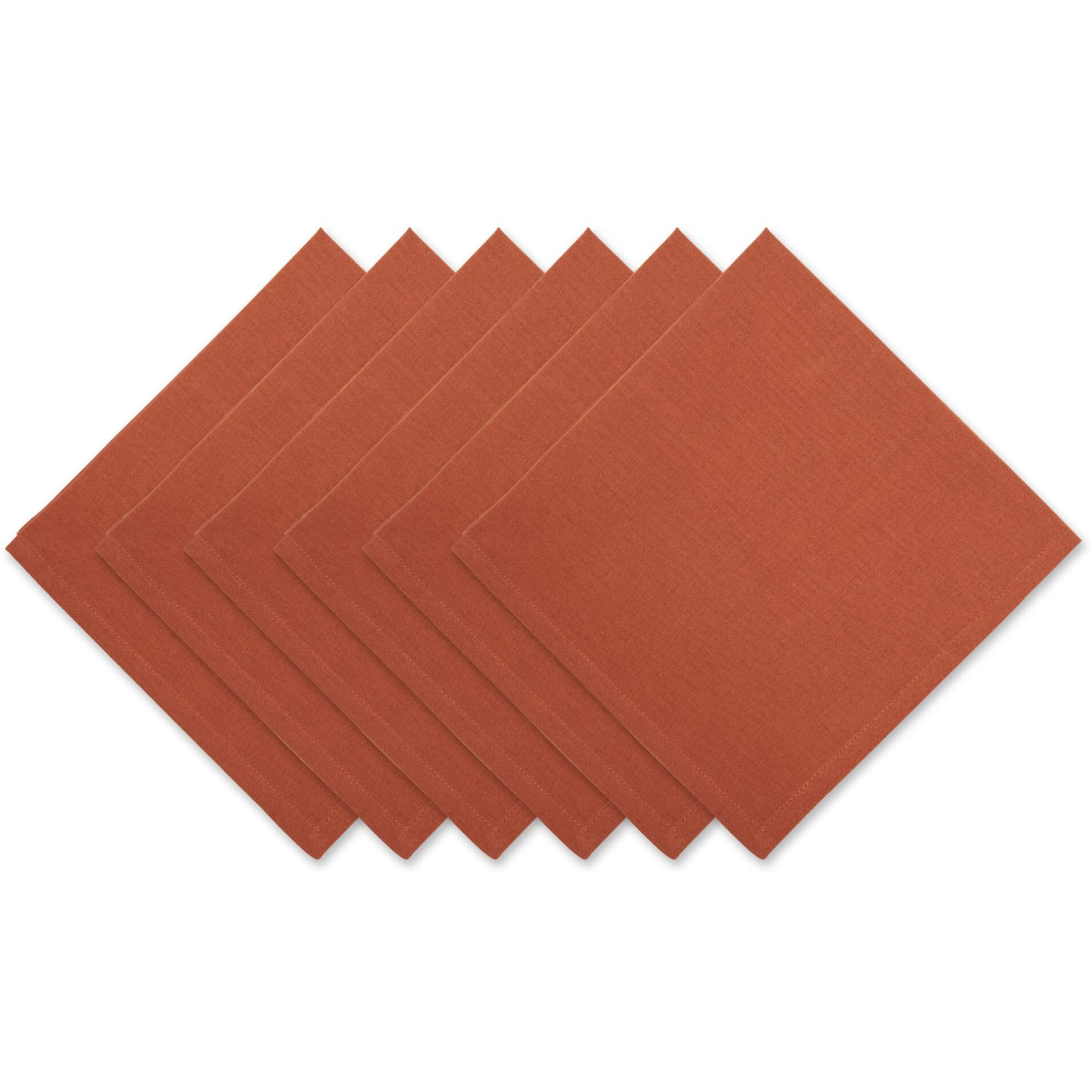 CINNAMON SOLID NAPKIN SET/6