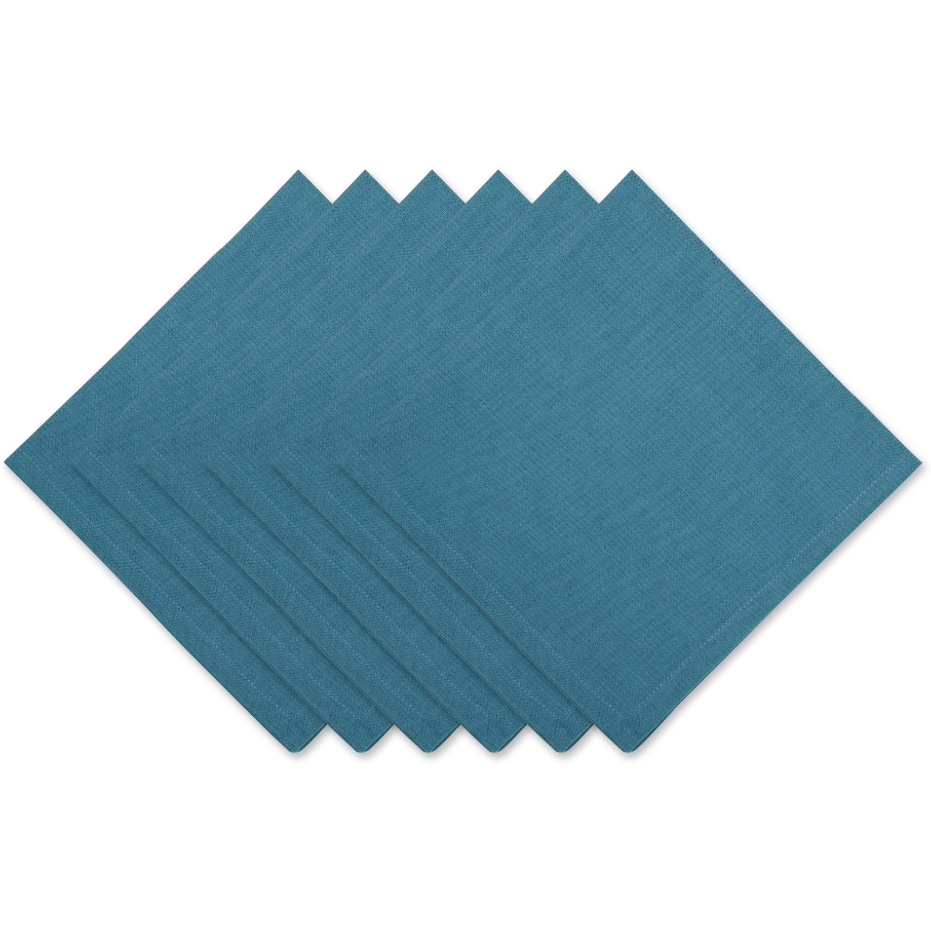 TEAL SOLID NAPKIN SET/6