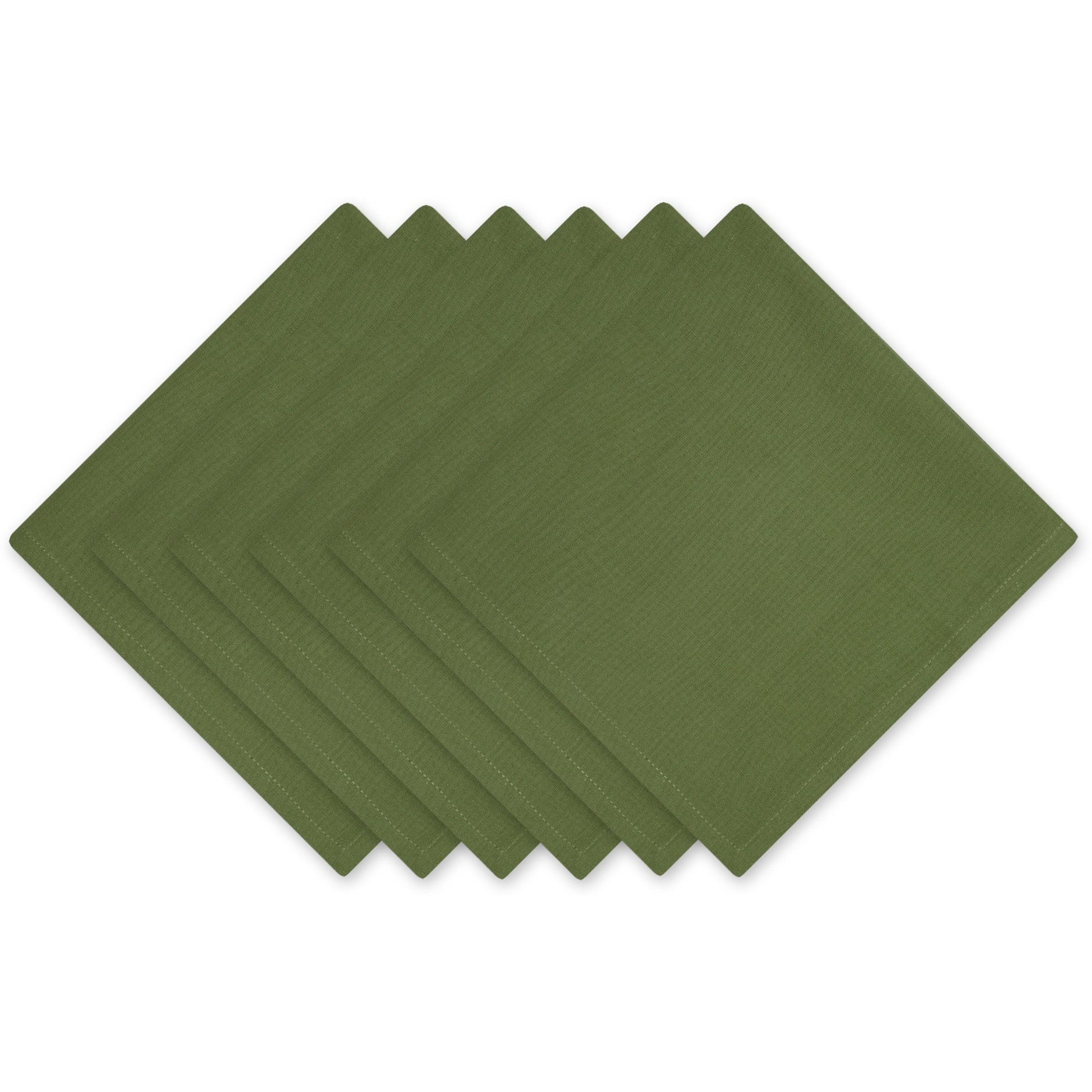 ANTIQUE GREEN NAPKIN SET/6