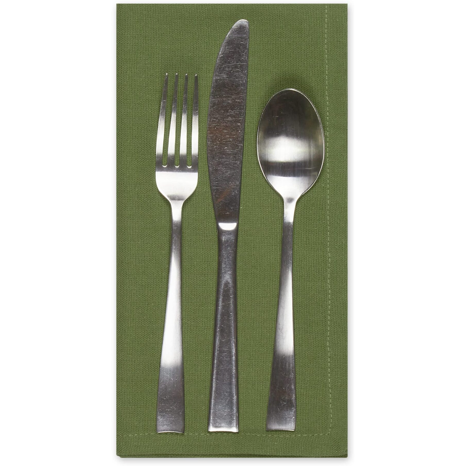 ANTIQUE GREEN NAPKIN SET/6