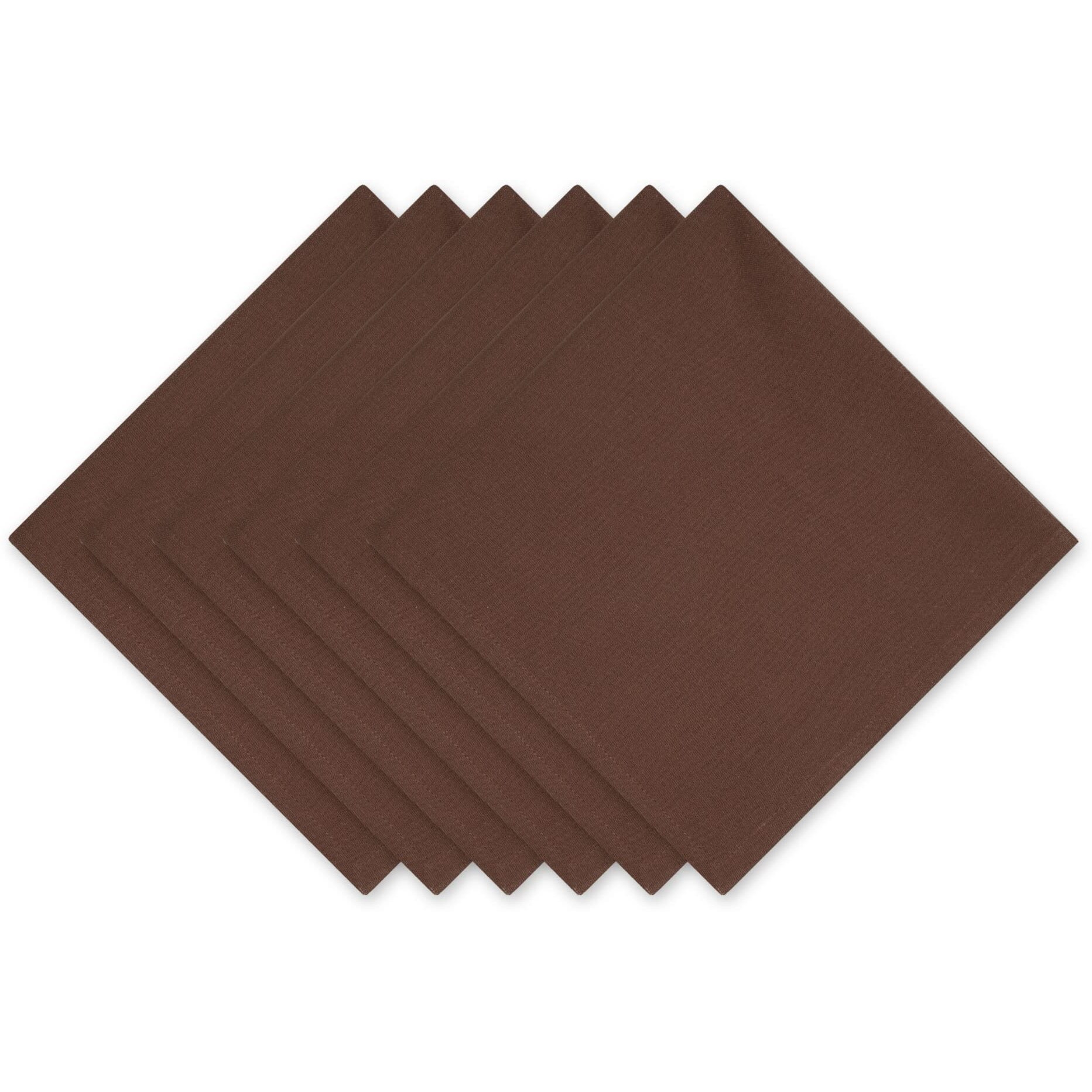 BARK BROWN NAPKIN SET/6